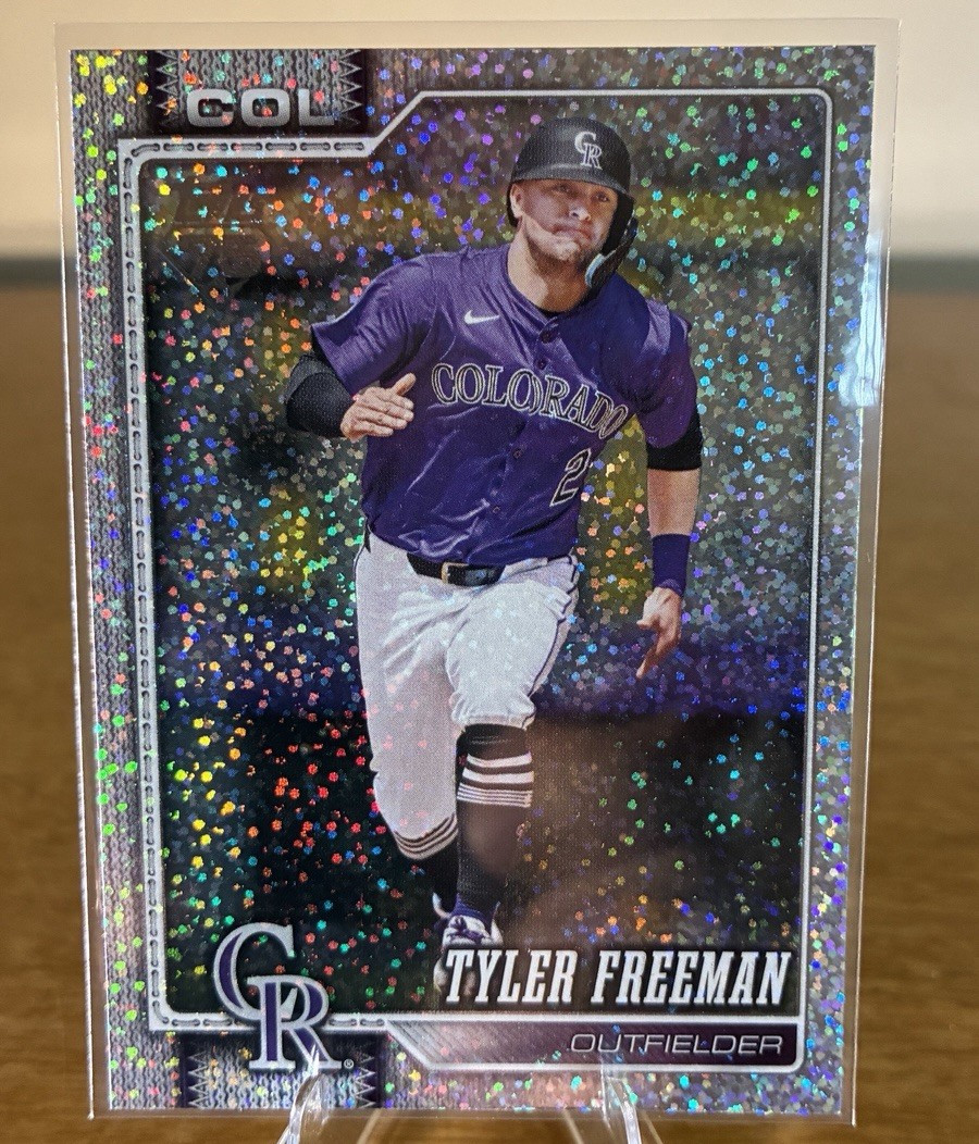 2026 Topps Series 1 #199 Tyler Freeman Guardians Confetti Foil