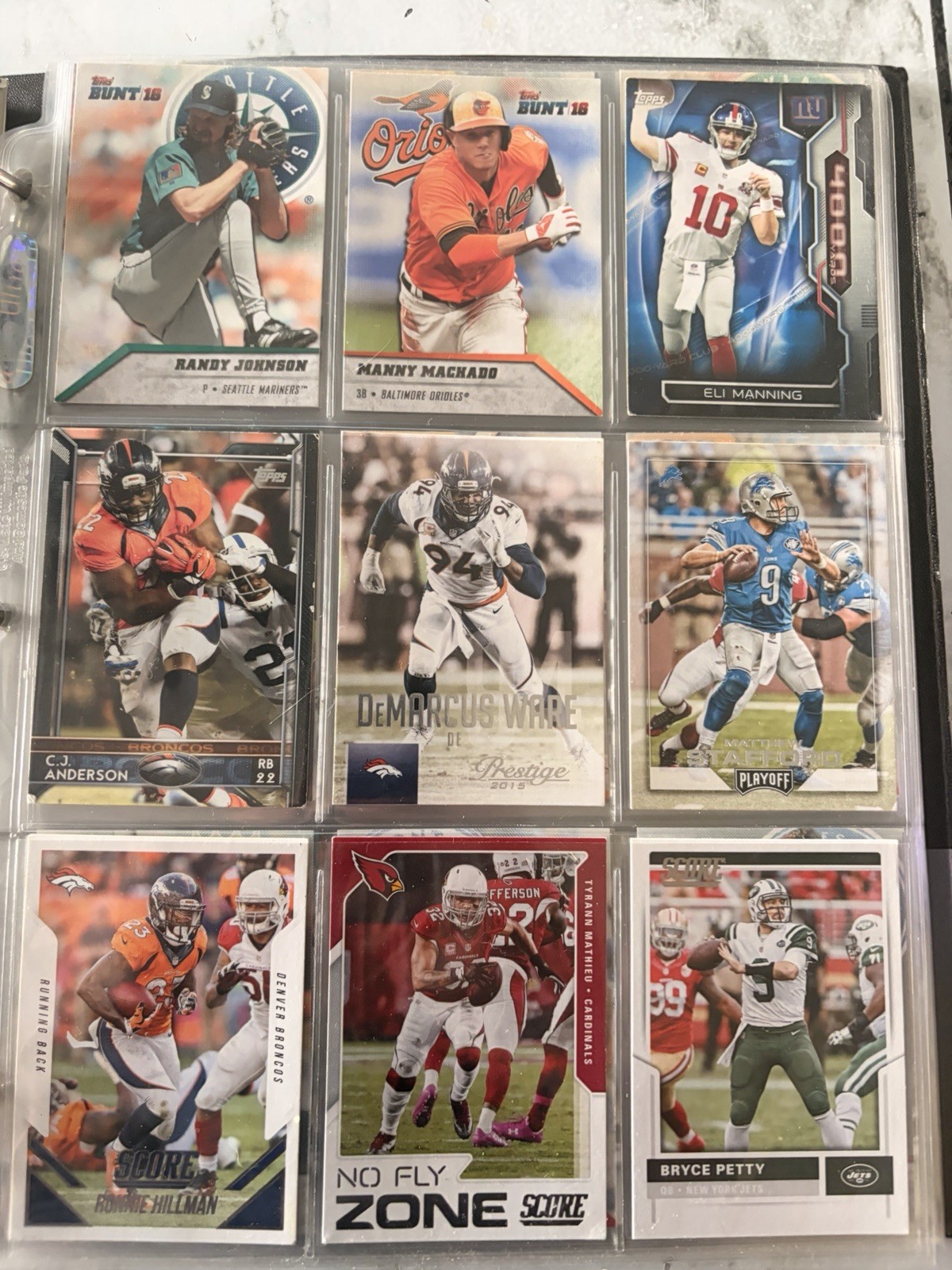 Sports Card Mixed Lot Baseball, Basketball, Football Various Brands Years