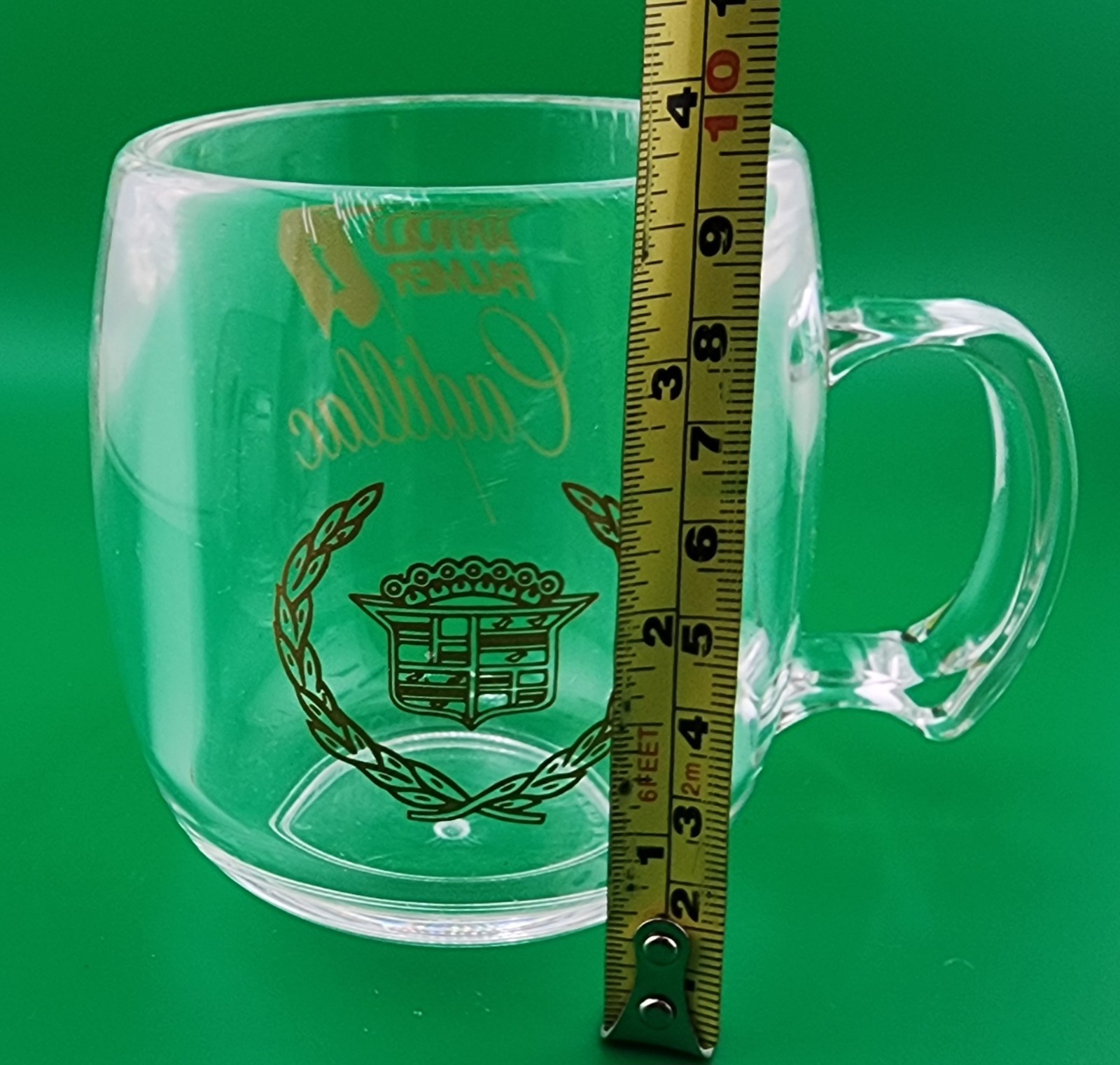Set of 2 Arnold Palmer Cadillac Plastic Acrylic Clear Mugs Cups USA Golf RARE