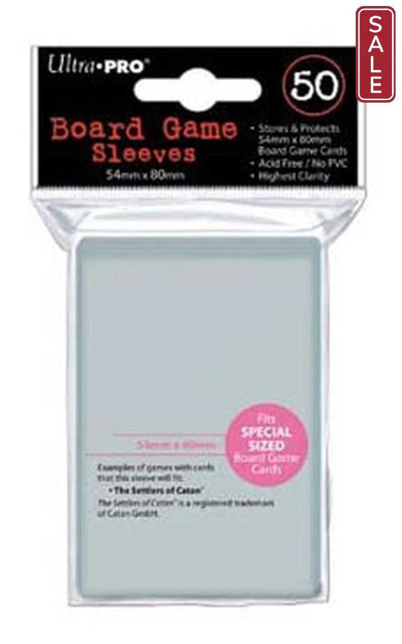 Ultra Pro Board Game Sleeve – 54mm x 80mm – 50pk – Special Order