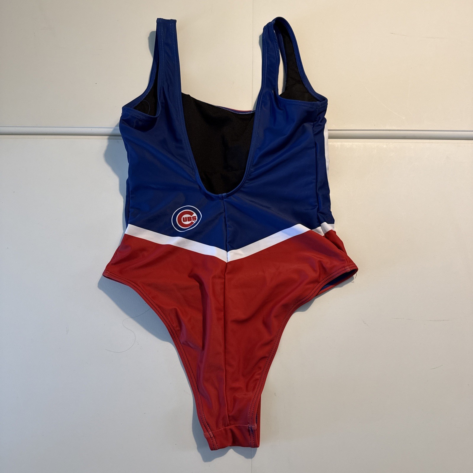 NWT WOMENS Small MLB BASEBALL FOCO Chicago Cubs Royal Team 1 Piece Bathing Suit