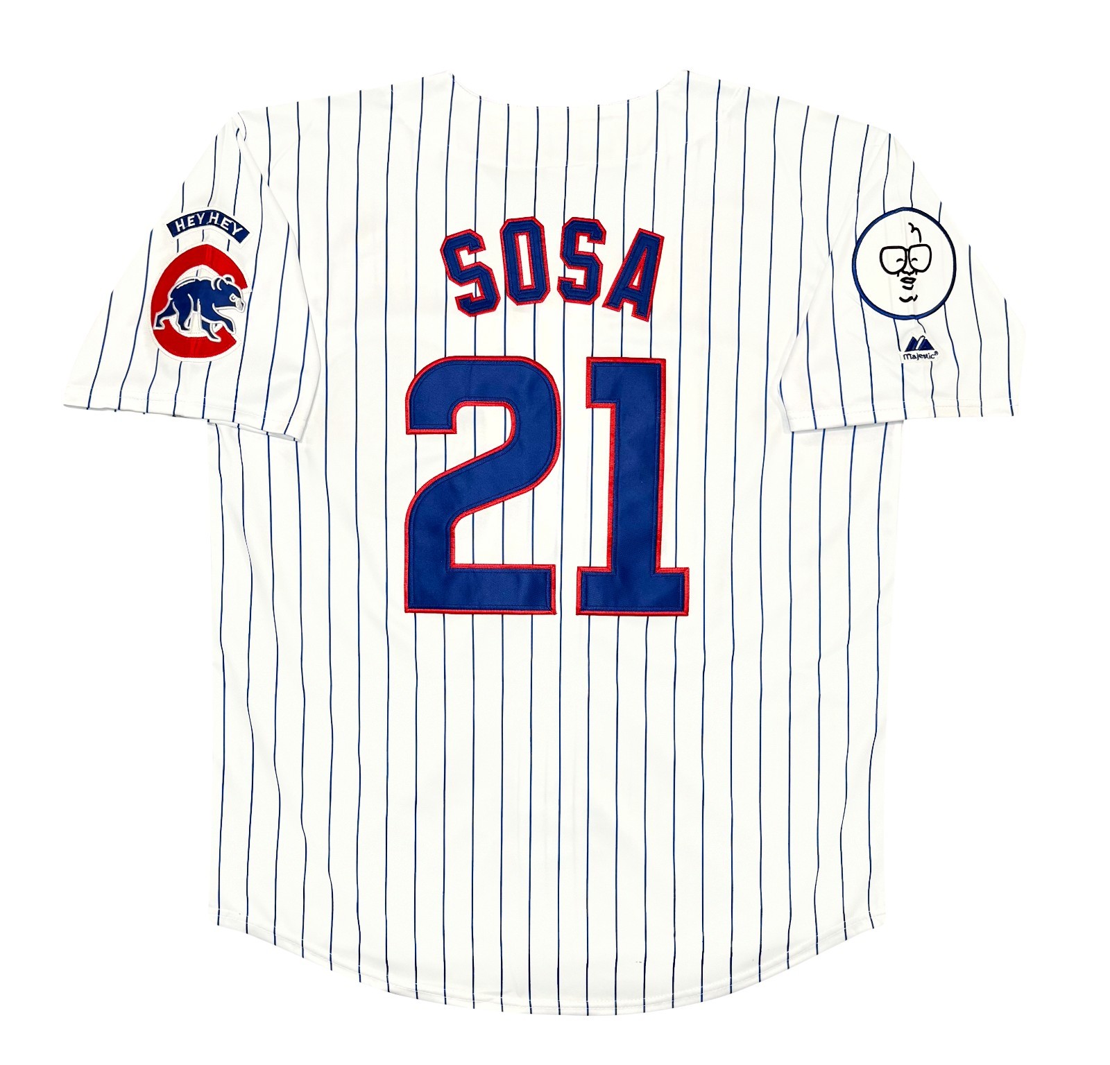 Sammy Sosa 1998 Chicago Cubs White Jersey w/ “Harry Caray” Patch Men’s (L-XL)