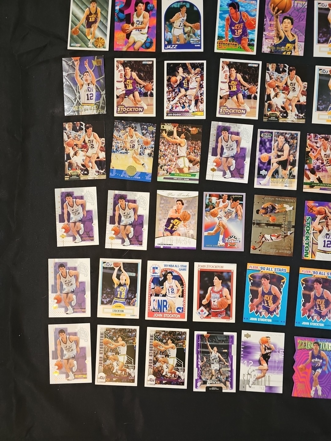 Lot of (200) John Stockton Cards – Fleer Metal/Inserts – 90’s – Utah Jazz