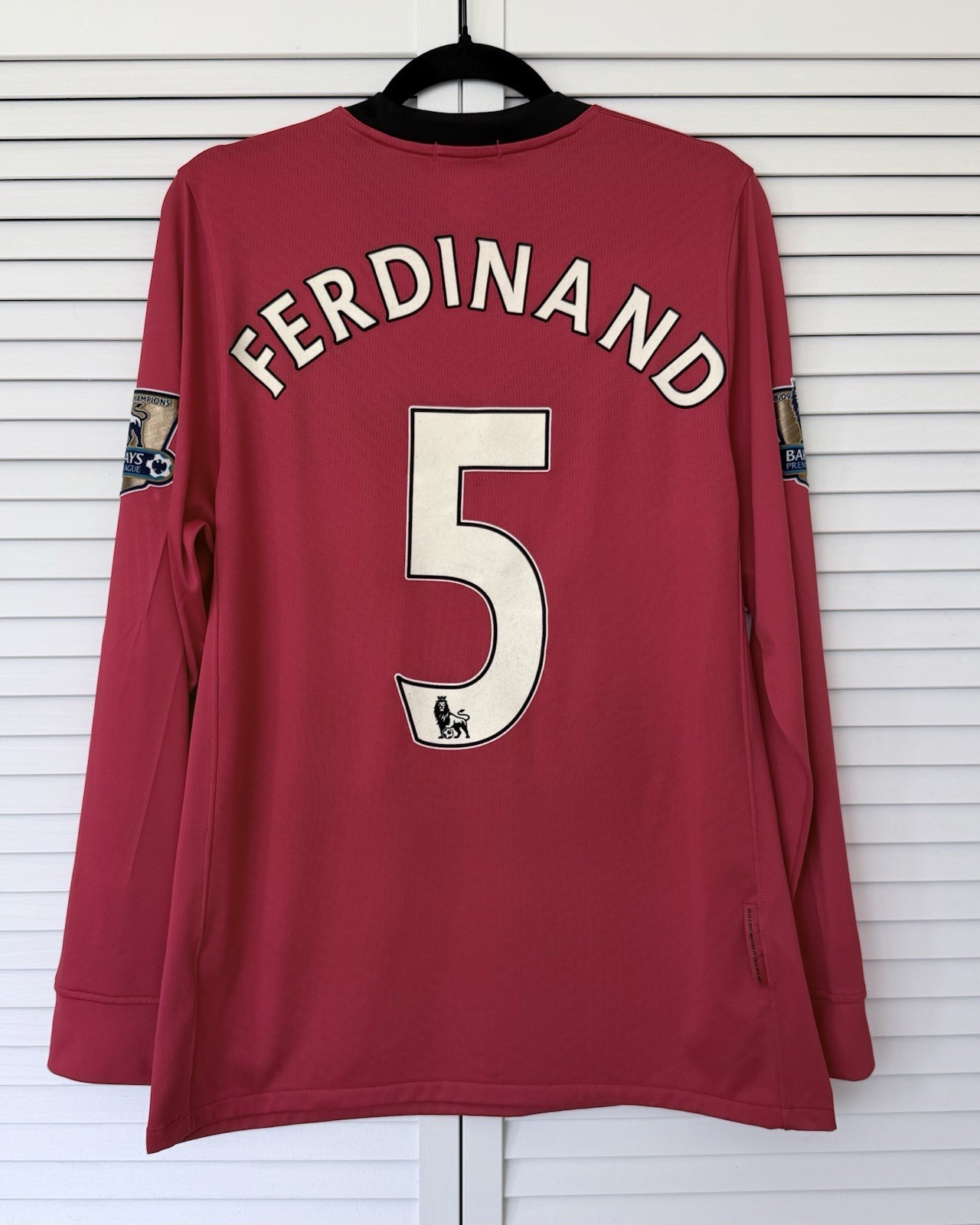 Vintage Manchester United 2009-2010 Home Soccer Longsleeve Jersey Shirt Size M