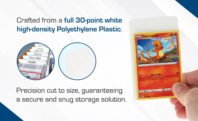BCW (New) 5ct Pack Of 10 – Graded Card Dividers – Sized For PSA,BGS,SGC,CSG
