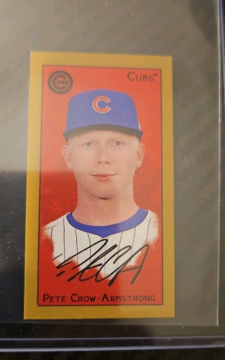 2025 Topps T205 GOLD VARIATION Pete Crow-Armstrong Cubs PIEDMONT SWEET CAPORAL +