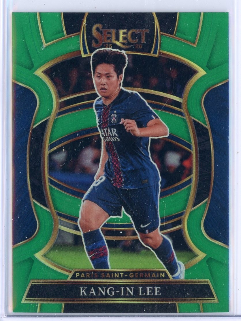 2025-26 PANINI SELECT LIGUE 1 KANG-IN LEE TERRACE PRIZM GREEN 3/5 KOREA WOW