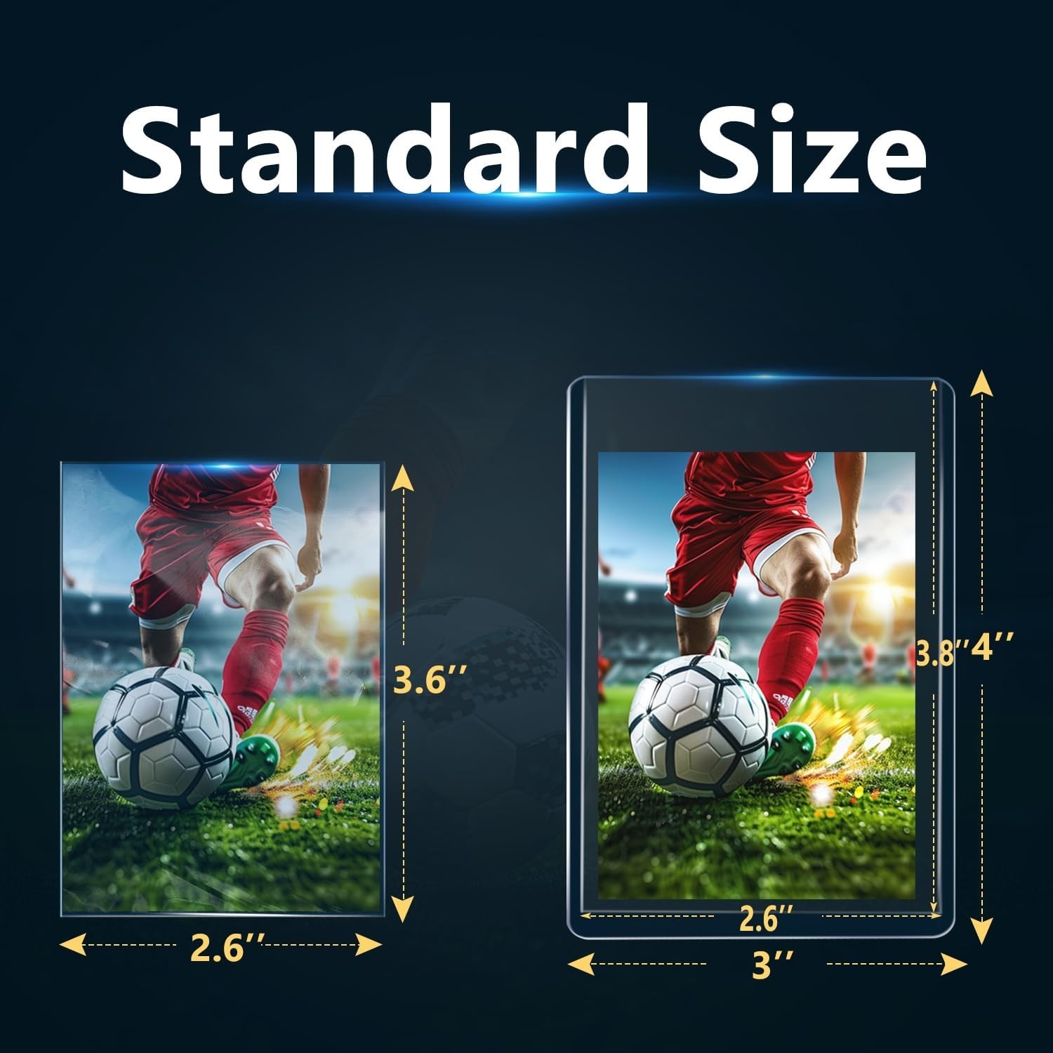 400Pcs Top Loaders for Cards 3″x4″ Hard Plastic Baseball,Trading Card Protectors