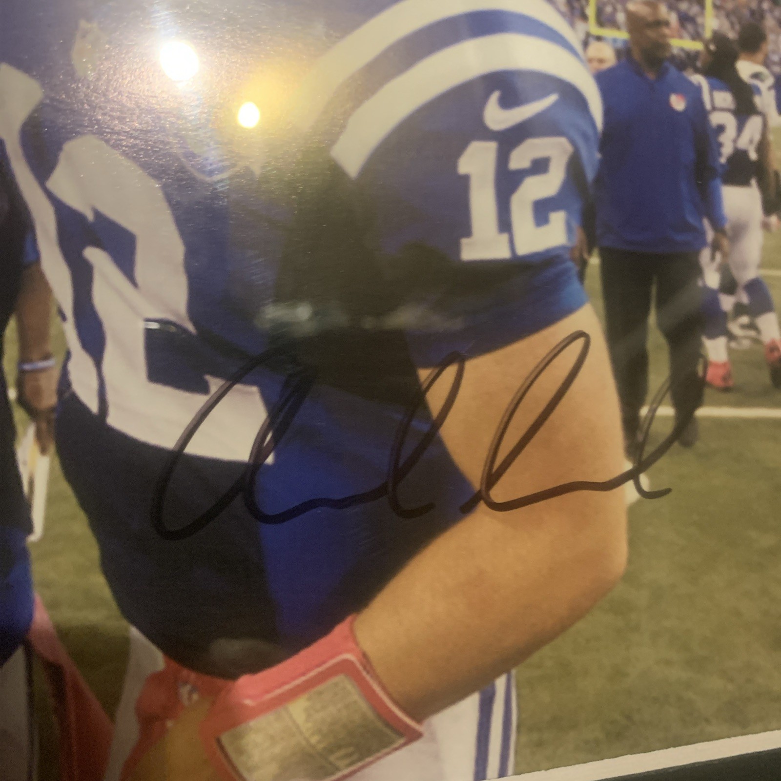 ANDREW LUCK / REGGIE WAYNE DUAL SIGNED 8X10 PHOTO INDIANAPOLIS COLTS