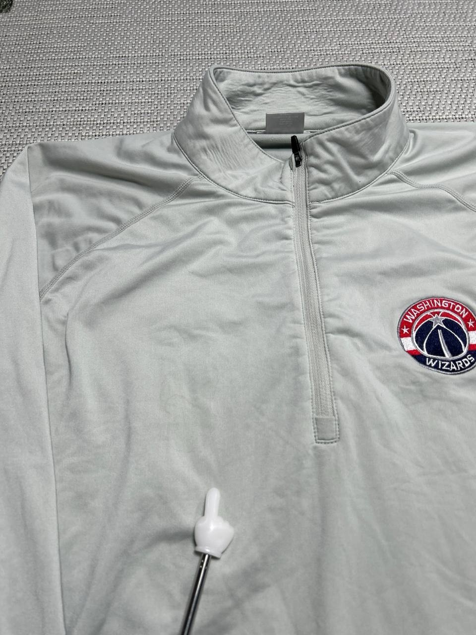 Washington Wizards Sweater Mens Xl Levelwear Gray Nba Quarter Zip *