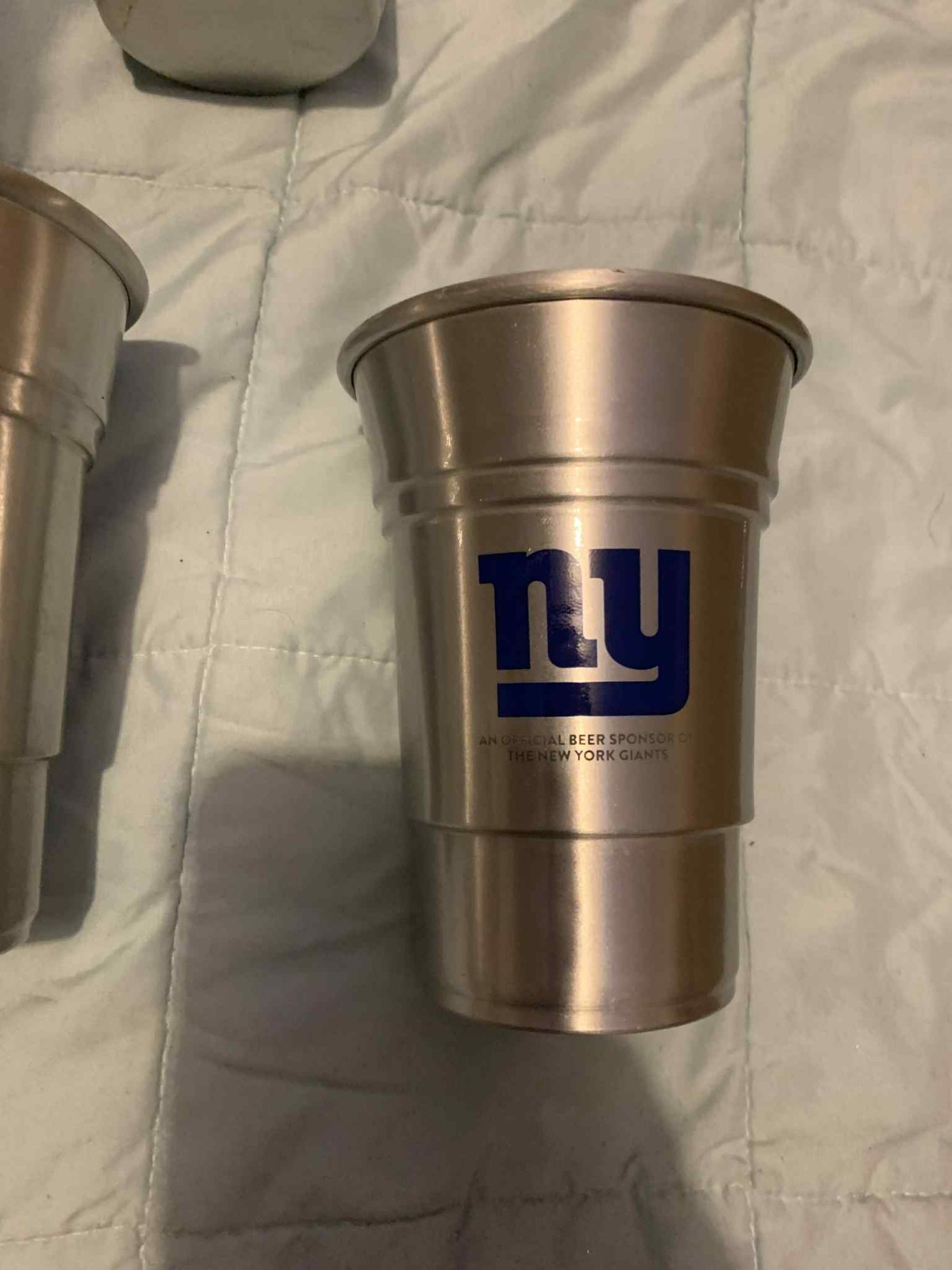 3 vintage new york giants alumium party cup (23CB)