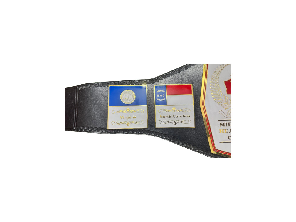 NEW NWA Mid Atlantic Championship Wrestling Belt Brass 2mm Plates Adult Size