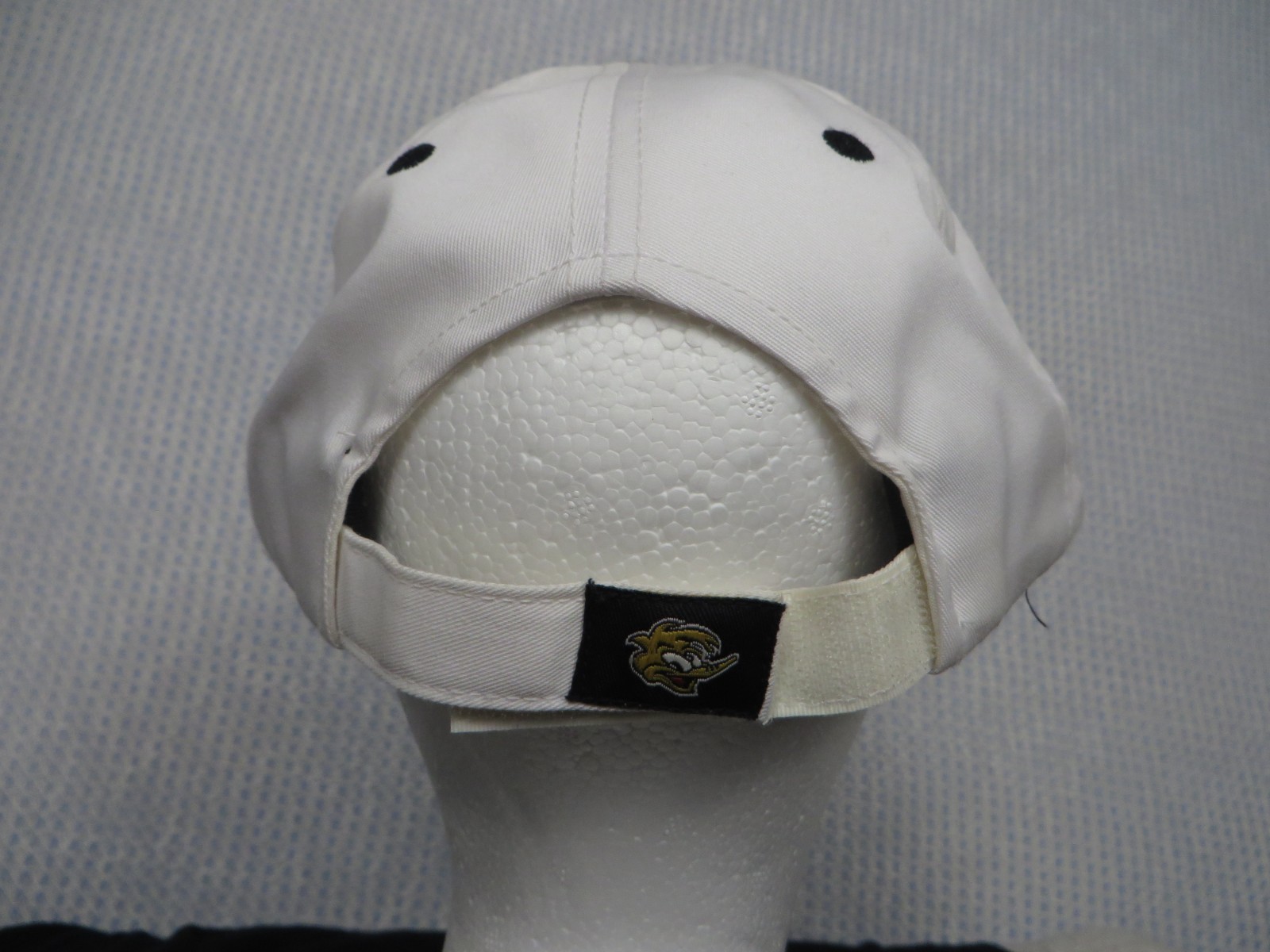 Woodville Peckers Hat Cap Strap Back Mens White Black Baseball Embroidered