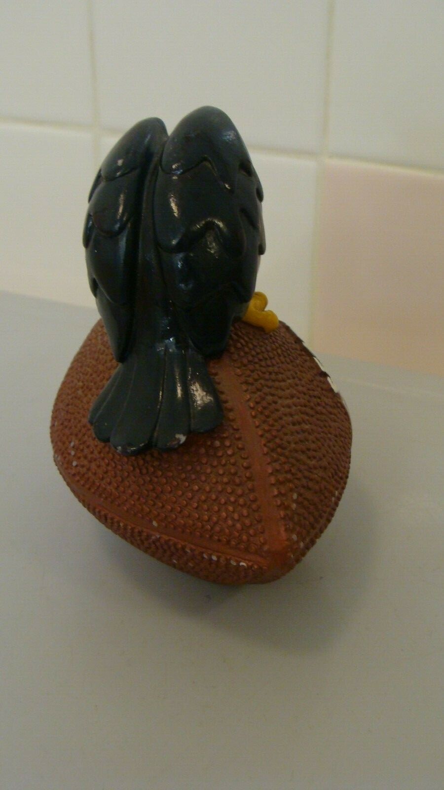 NFL Seattle Seahawks Souvenir Hawk Bird Sitting on Football 4.6″ x 3″ and 4.2″T