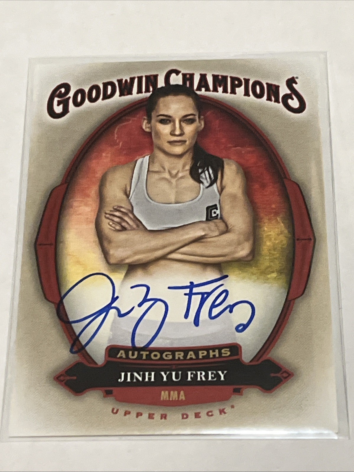 2020 Upper Deck Goodwin Champions Jinh Yu Frey #A-JF Auto