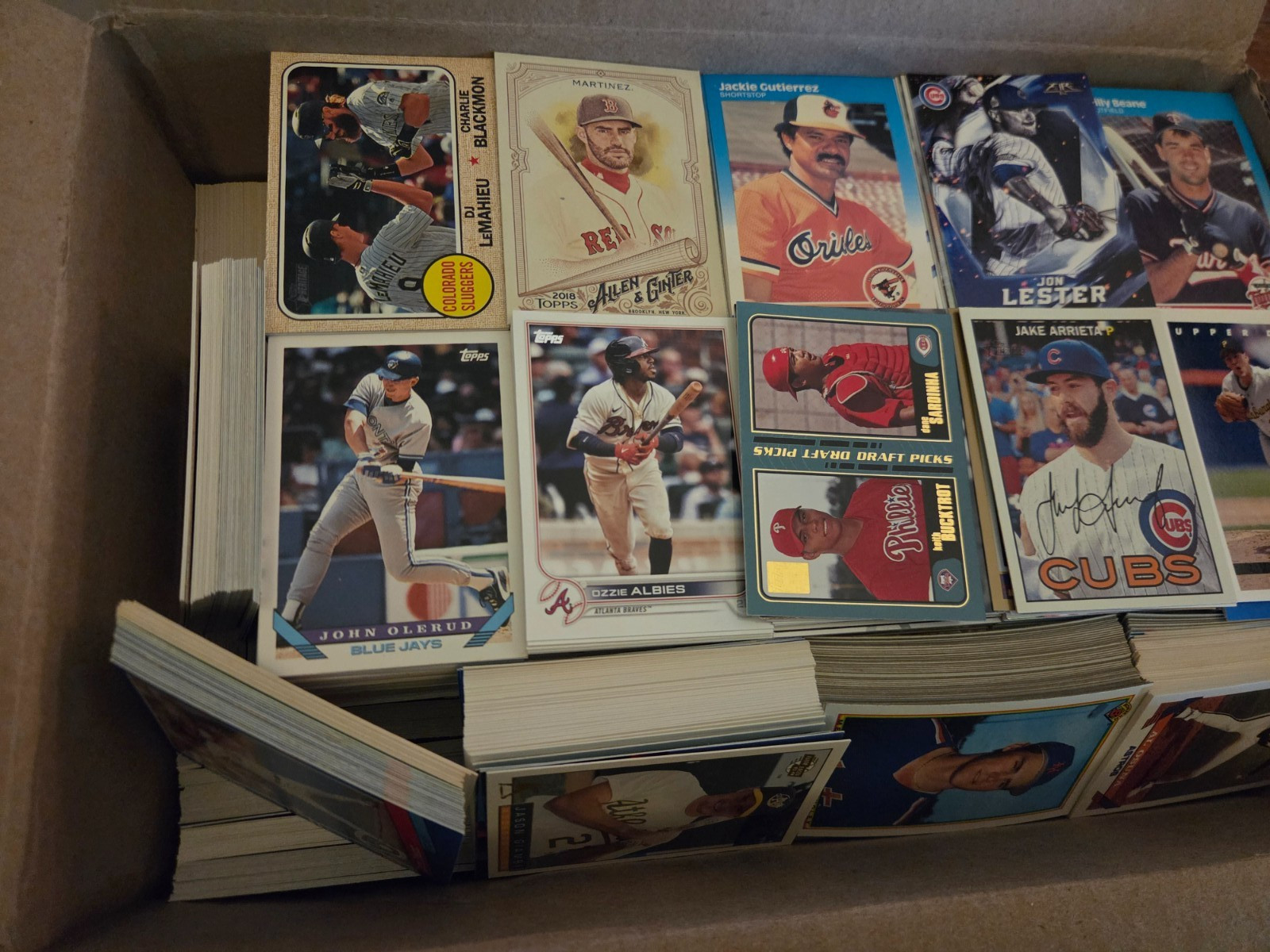3,200+ Baseball Card Lot 15 Pounds Topps Donruss Fleer More MLB Bulk