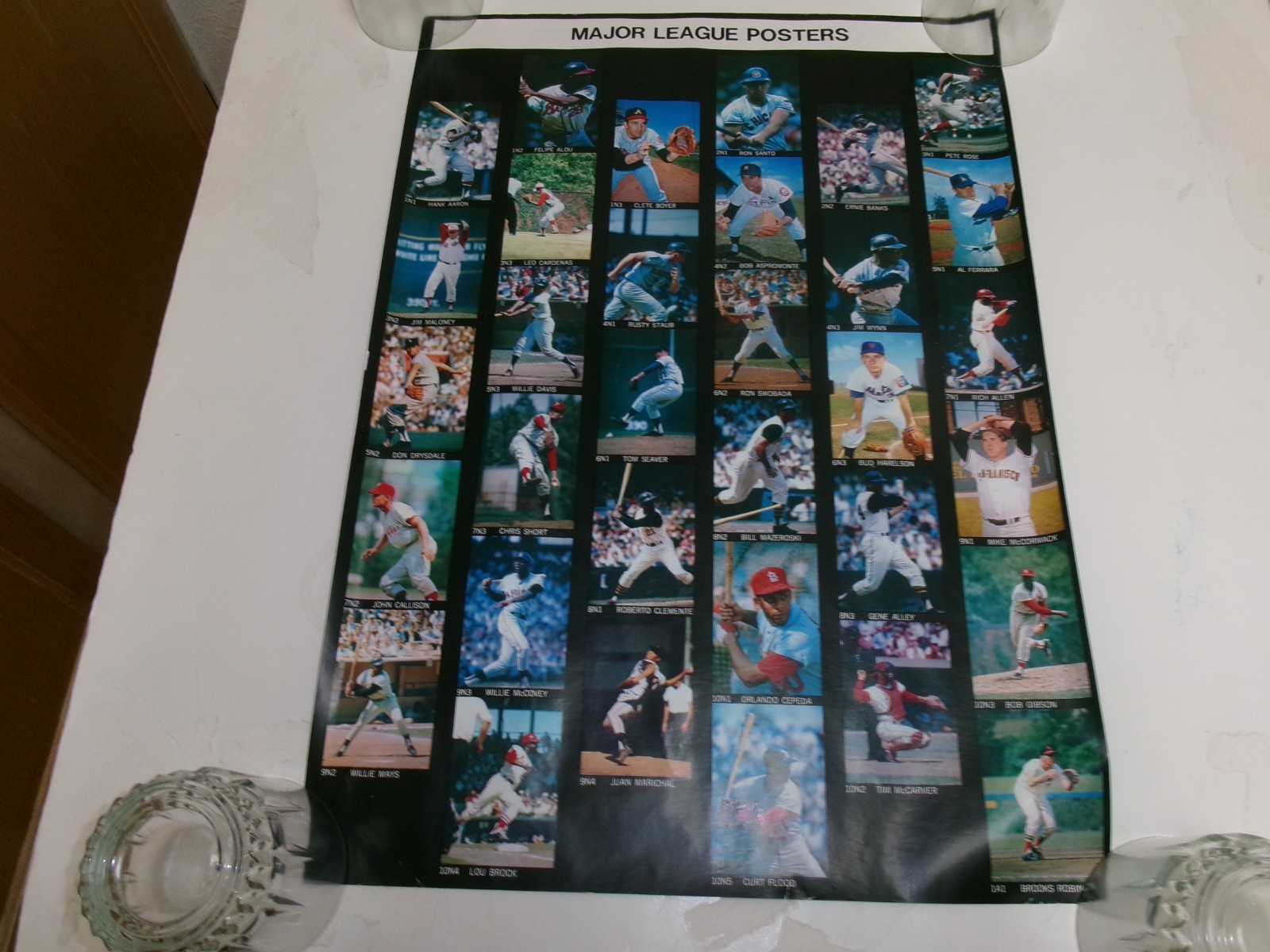 Vintage Sports Illustrated 1968 MLB Posters-Original Order Form-2 Sided-14″x21″!