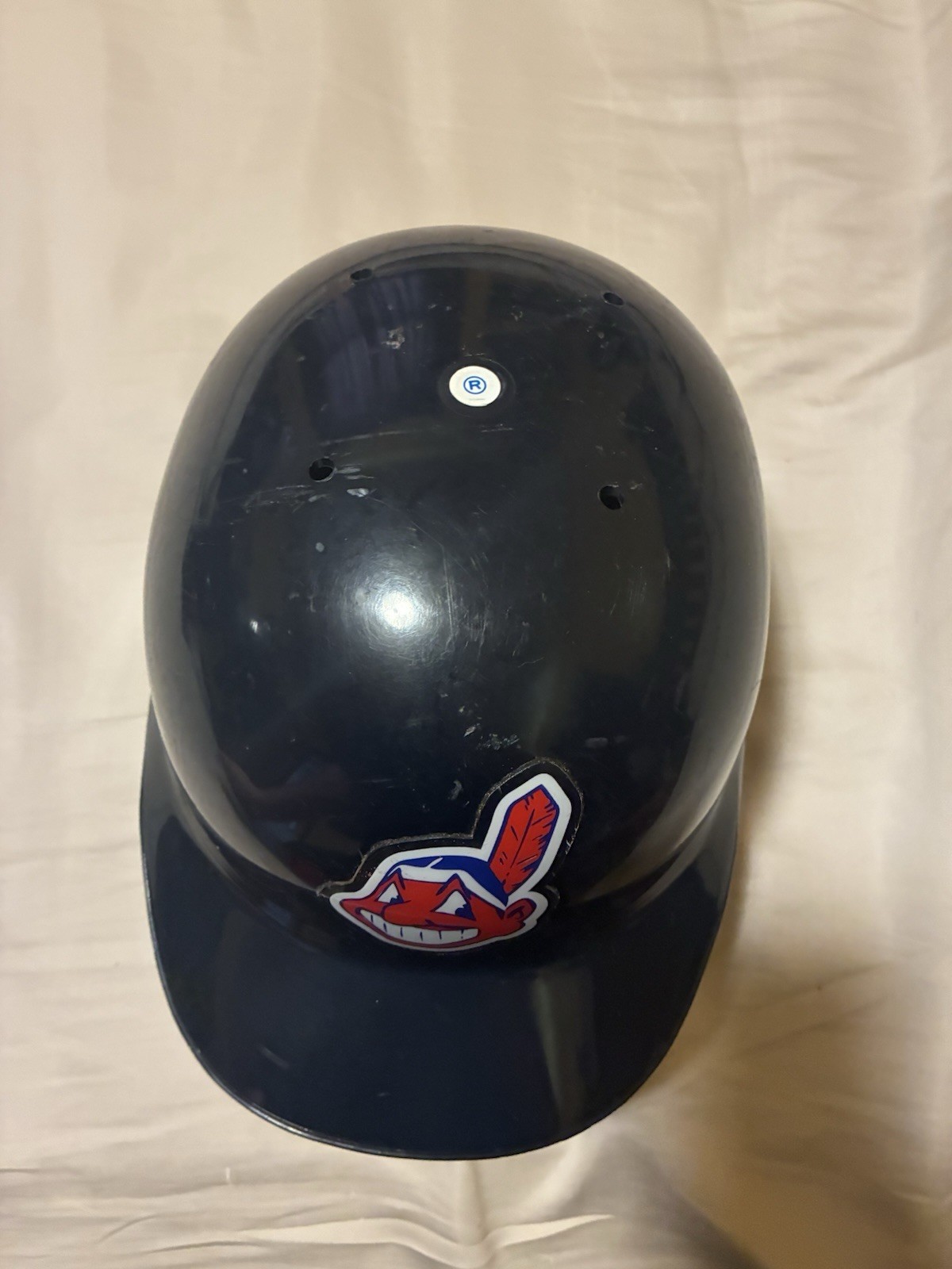 Vintage Cleveland Indians Batting Helmet ABC Double Flap Team Used Official MLB