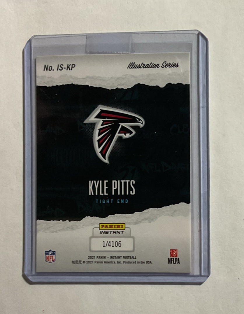 Kyle Pitts 2021 Panini Instant Illustration Series #IS-KP RC Falcons