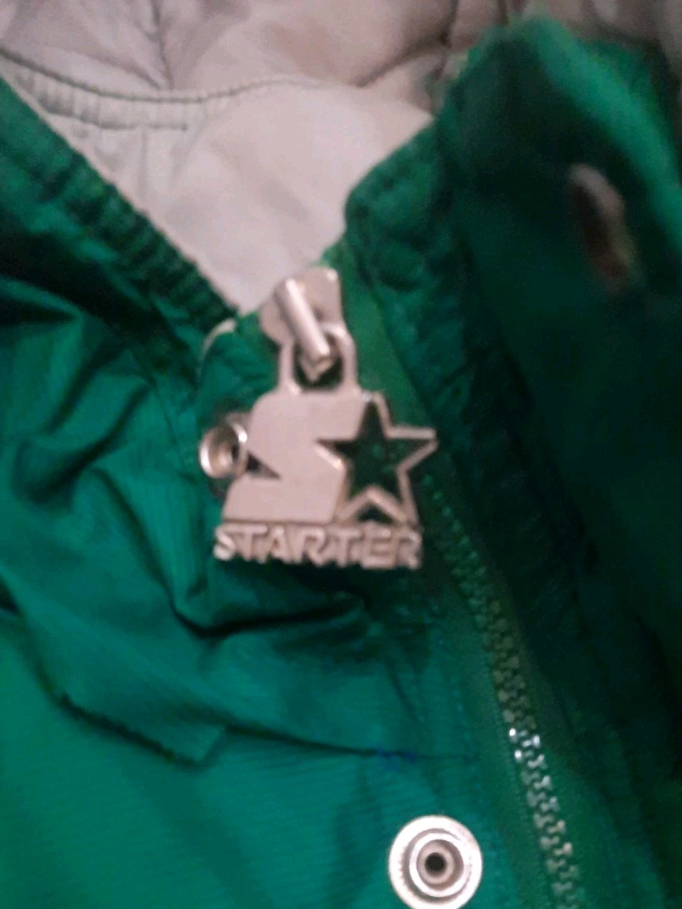 Vint 90s Philadelphia Eagles Starter Jacket Zip Up Kelly Green L See Description