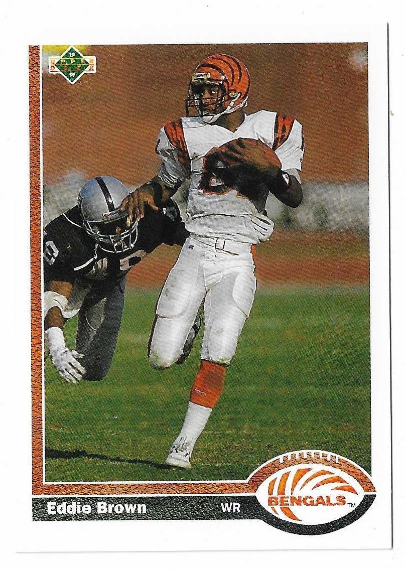 1991 Upper Deck Football Freddie Eddie Brown Card #207 Cincinnati Bengals