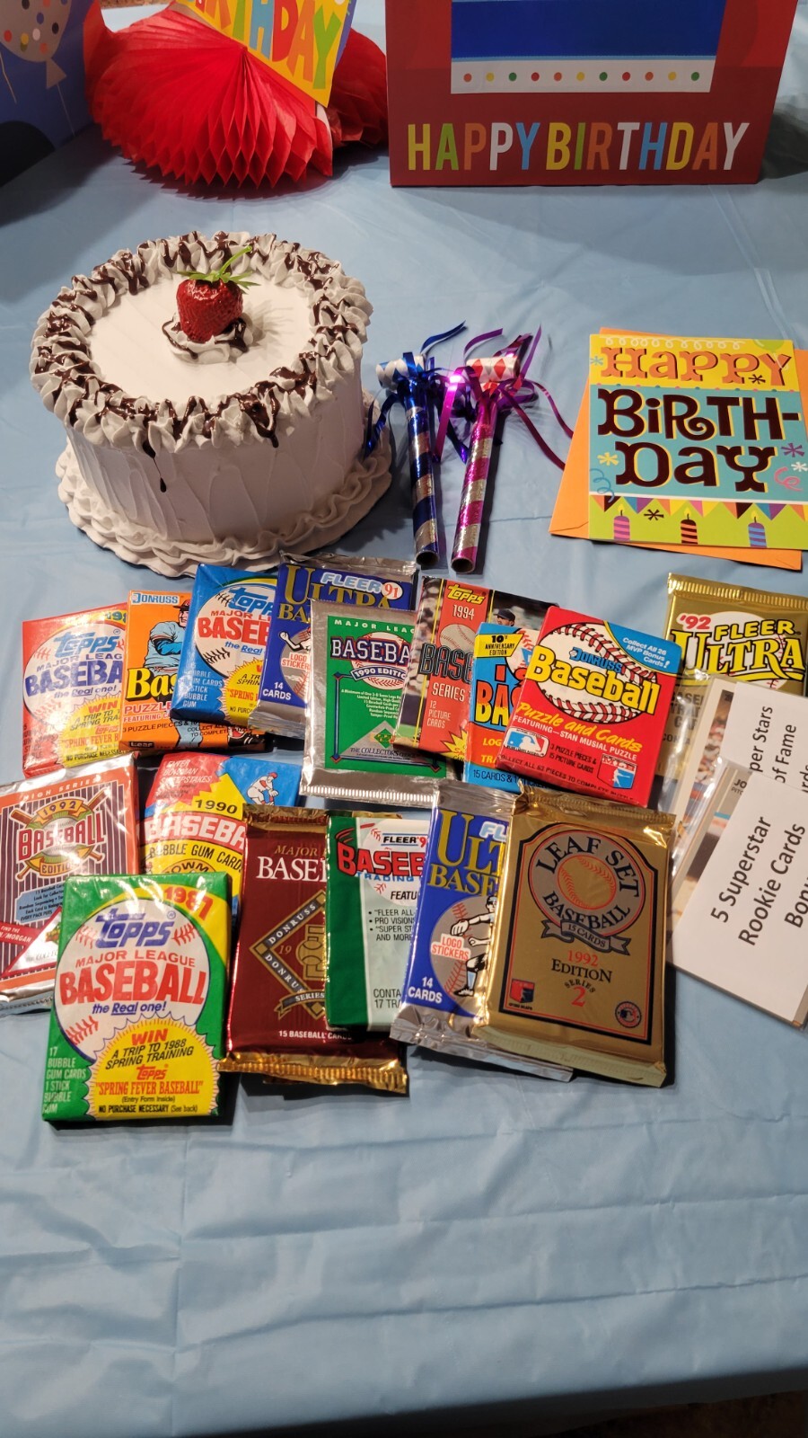 Old Baseball Cards Unopened Packs from Wax Box – Vintage 100 Card Lot Plus BONUS