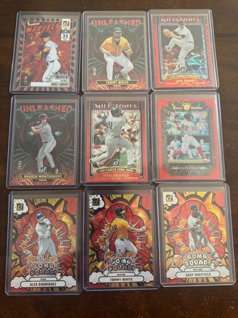 2025 Donruss 272 Card Color # Lot – Green, Purple, Orange, Red, Green SP CRAZY!