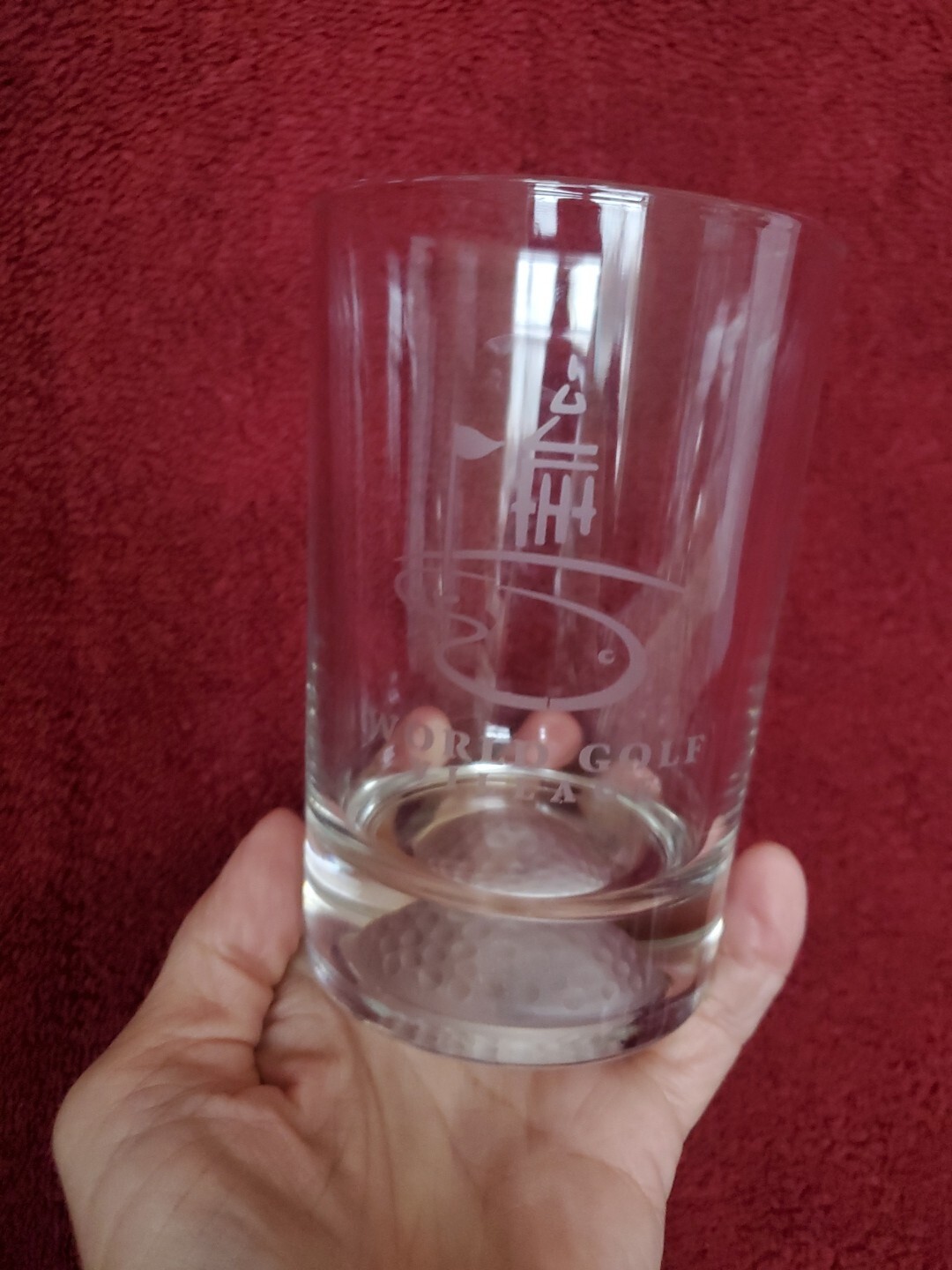 4x World Golf Village Bar Drink 3D Golf Ball Base Etched