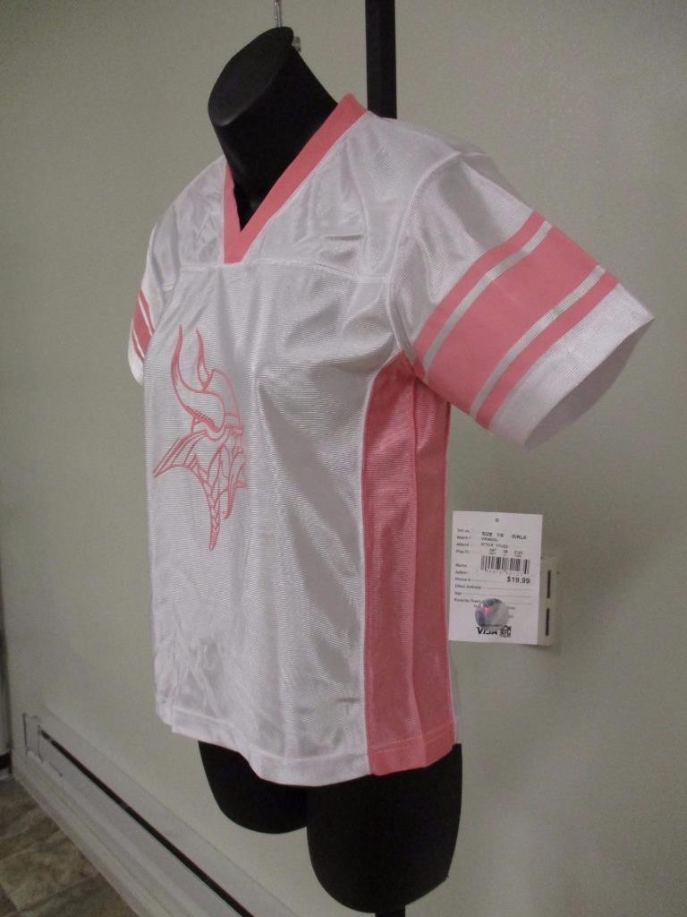 NEW Minnesota Vikings NFL Jersey Youth Girls M-L-XL (7/8-10/12-14/16) $20