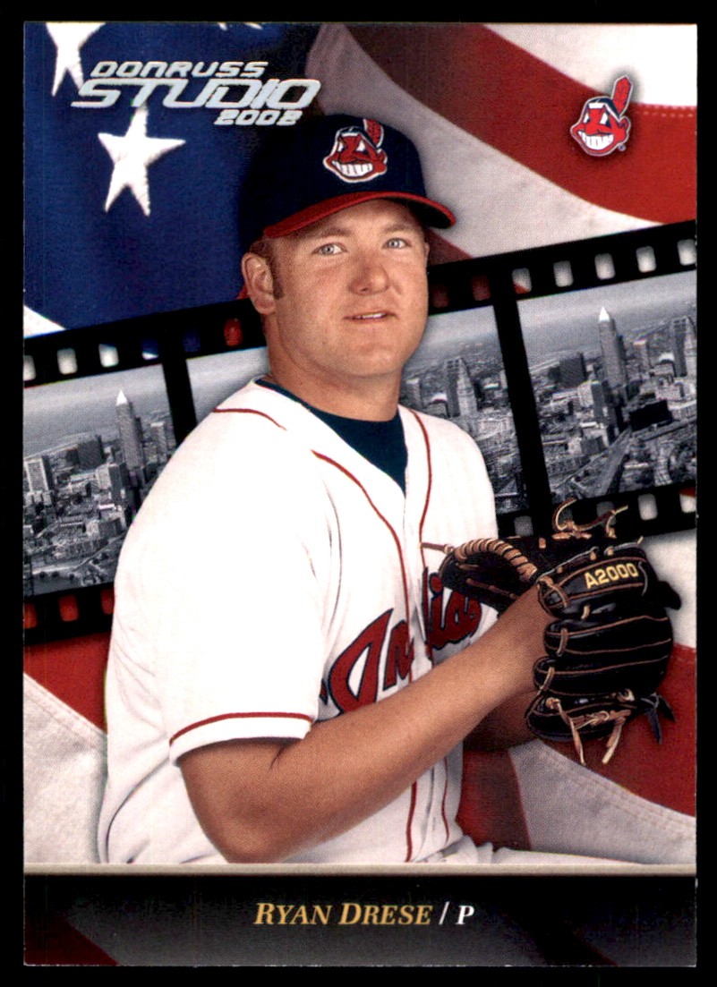 Ryan Drese 2002 Donruss Studio #174 Indians MLB READ FREE SHIPPING AutographDen