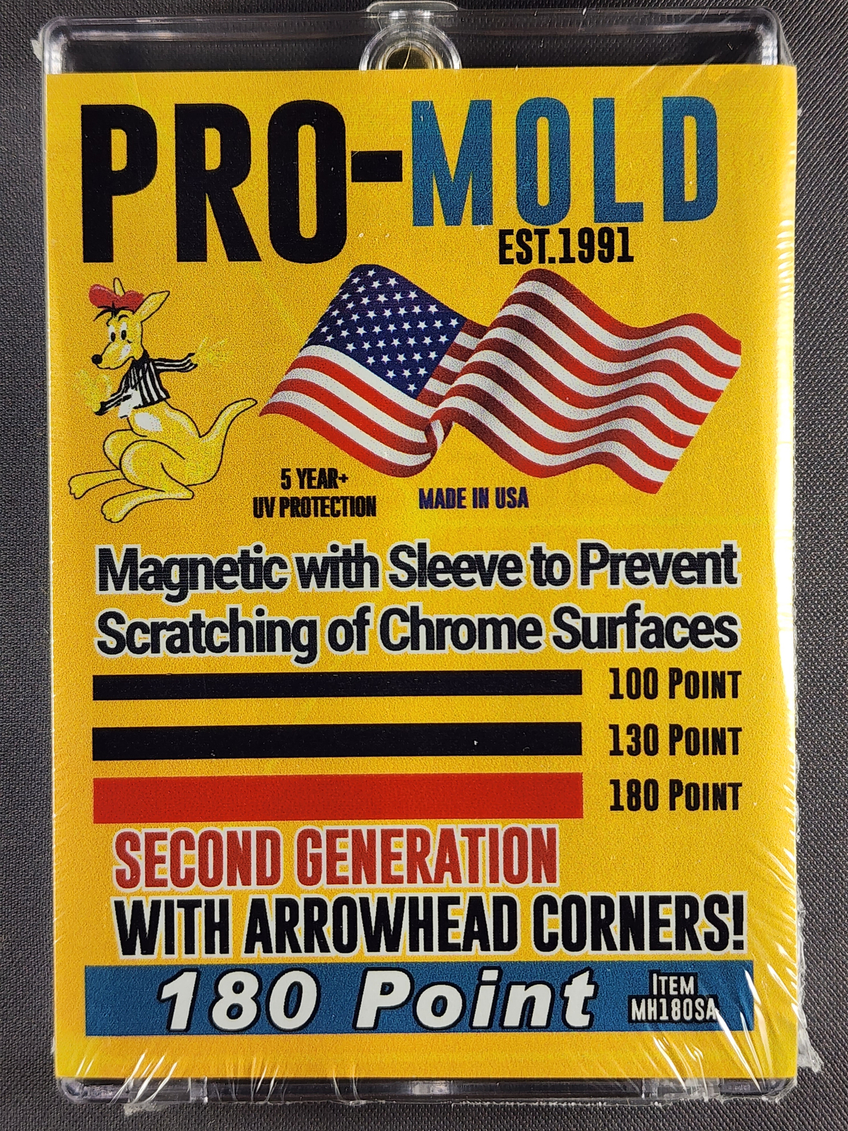 3x Pro Mold MH180SA 2nd Gen w/ Sleeve 180pt Magnetic Card Holder One Touch