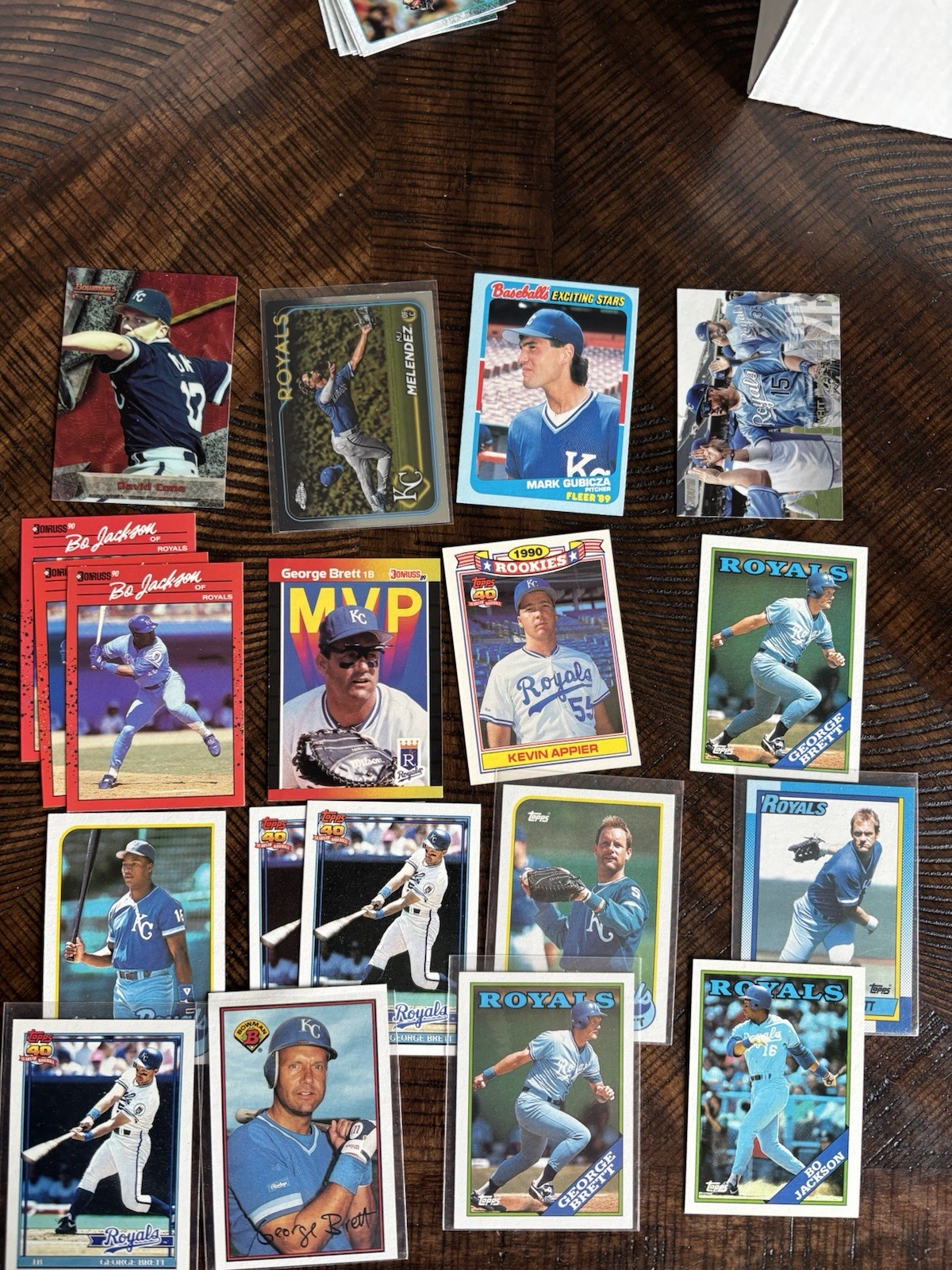 Lot Of 3200 Kansas City Royals Box 2 Bo Jackson 87’, Bret Saberhagen RC, Brett