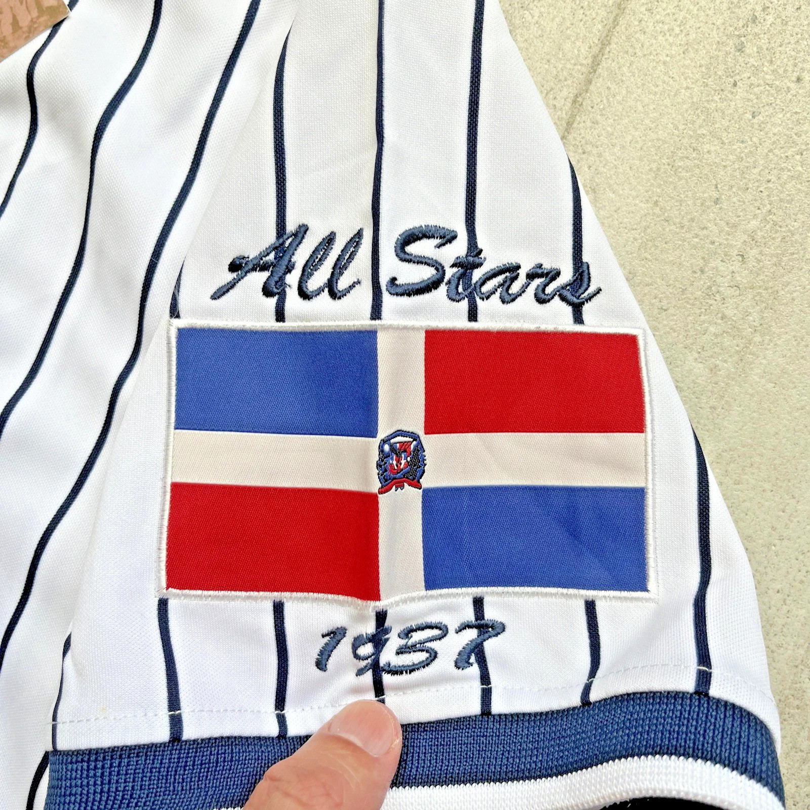 LATIN LEAGUE CIUDAD TRUJILLO THROWBACK (1879-1940) BASEBALL JERSEY #37 Sz Large
