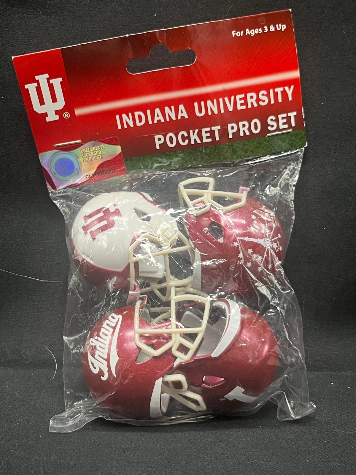 2016 INDIANA HOOSIERS Pocket Pro Set Speed Helmet Team Set of 4 by Riddell RARE