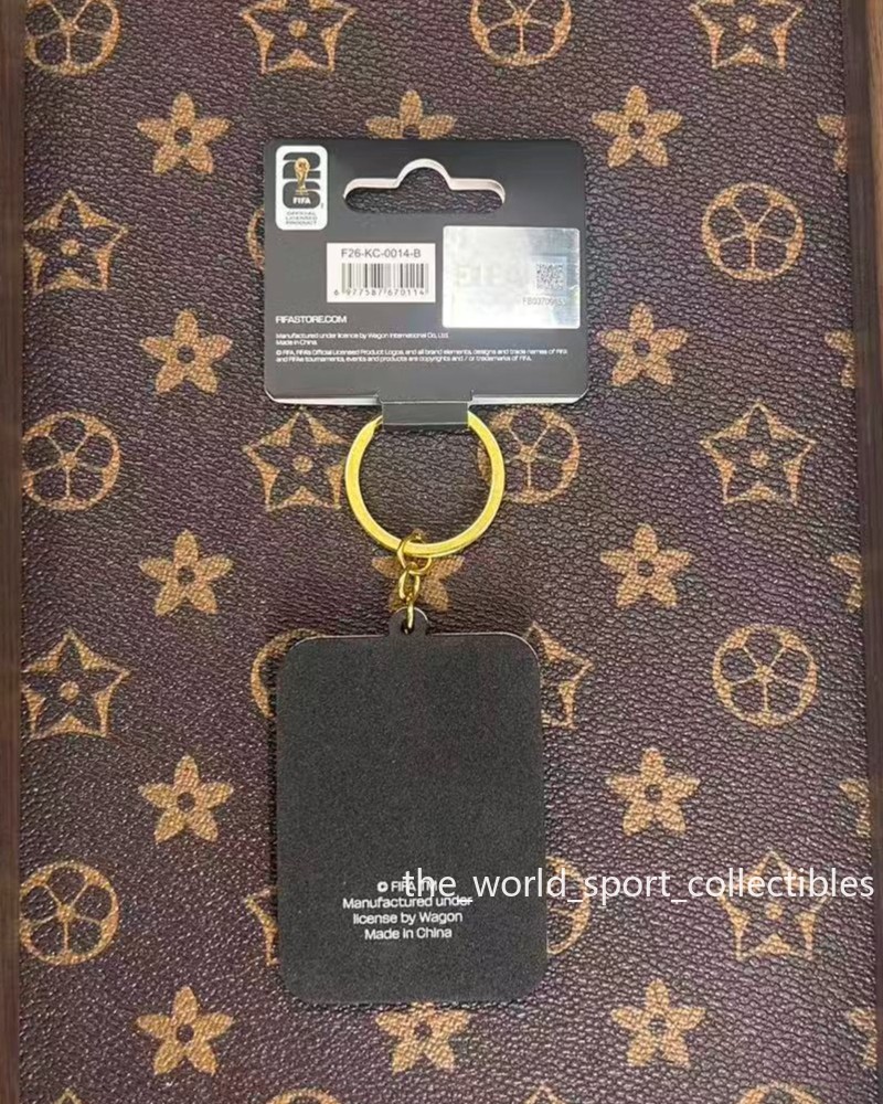 Official Licensed Product 2026 FIFA World Cup ™ LOGO 2D Golden Keychain 1Pcs