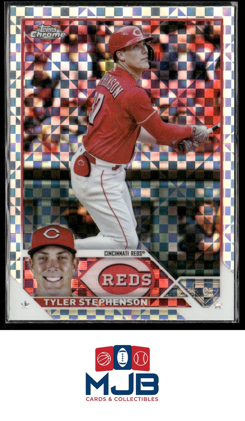 2023 Topps Chrome Tyler Stephenson X-Fractors #162 Cincinnati Reds