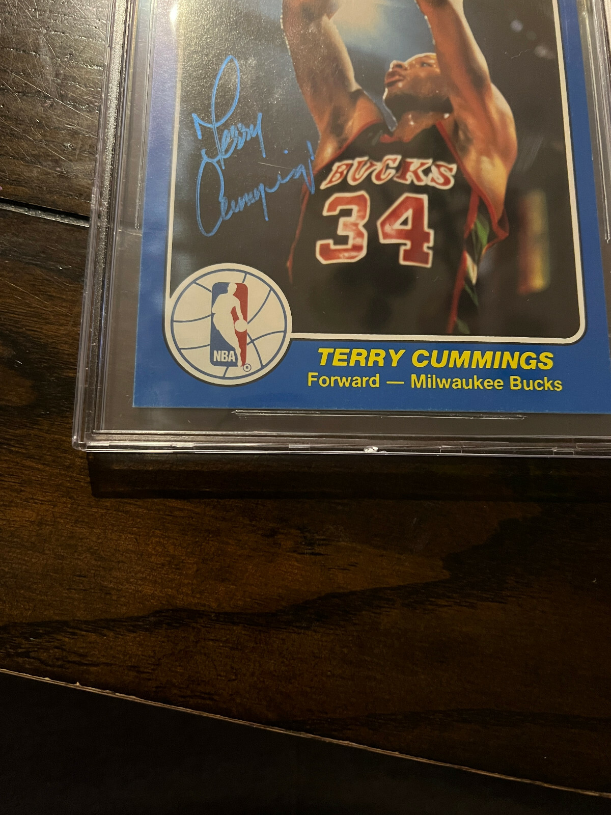 1984-85 Star Court Kings 5 X 7 #37 Terry Cummings BGS BAS Authentic Autograph