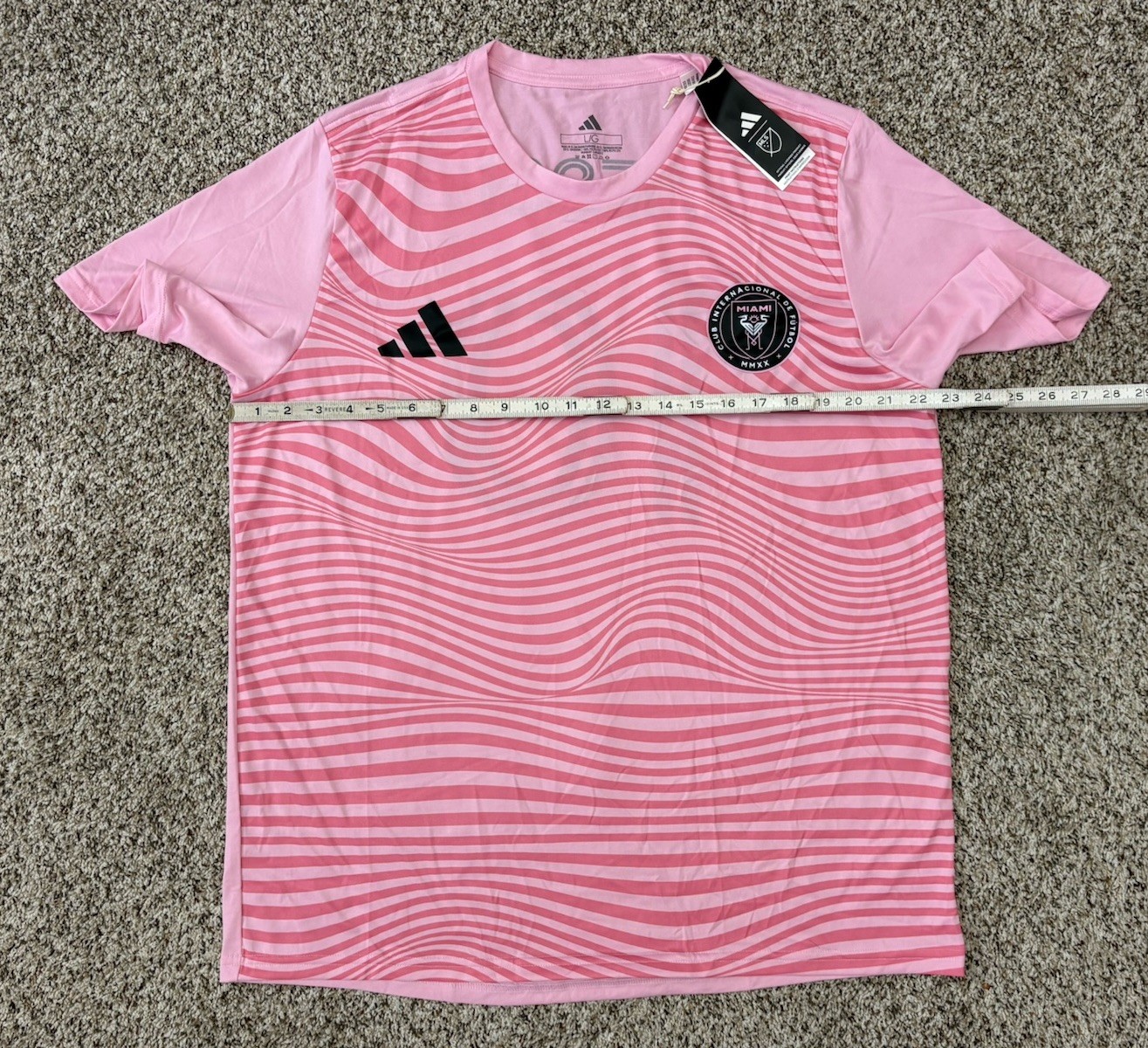New Adidas Lionel Messi Inter Miami CF #10 Men’s Jersey Pink Size LARGE MSRP $60