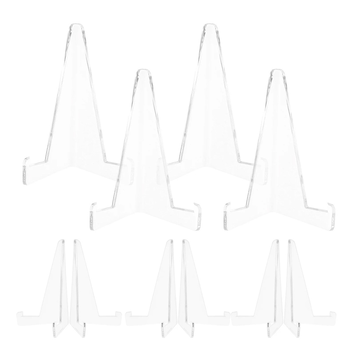 10/20PCS Clear Acrylic Trading Card Stands for Coins Sports Cards Display Holder