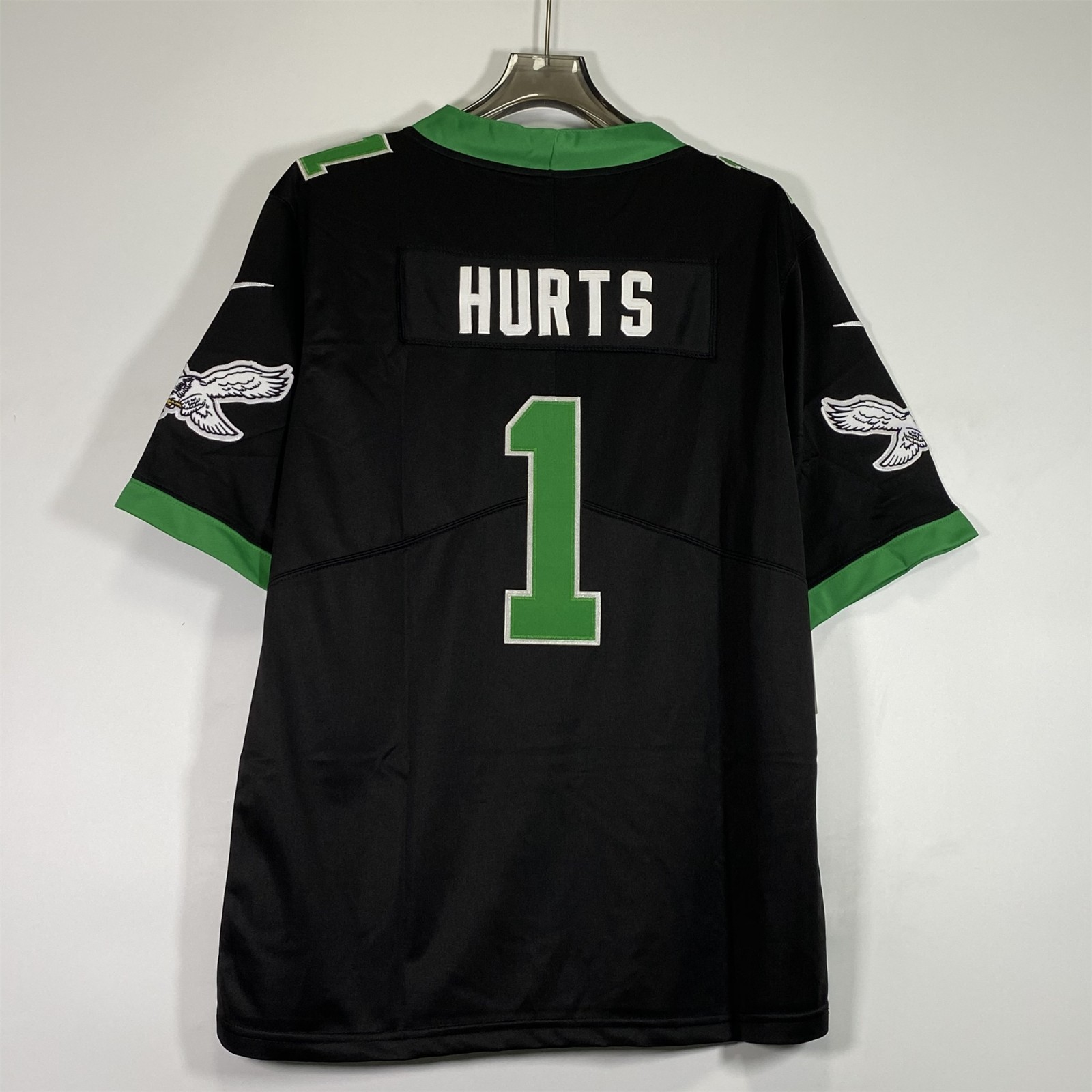 Jalen Hurts #1 Jersey, Black, Embroidered