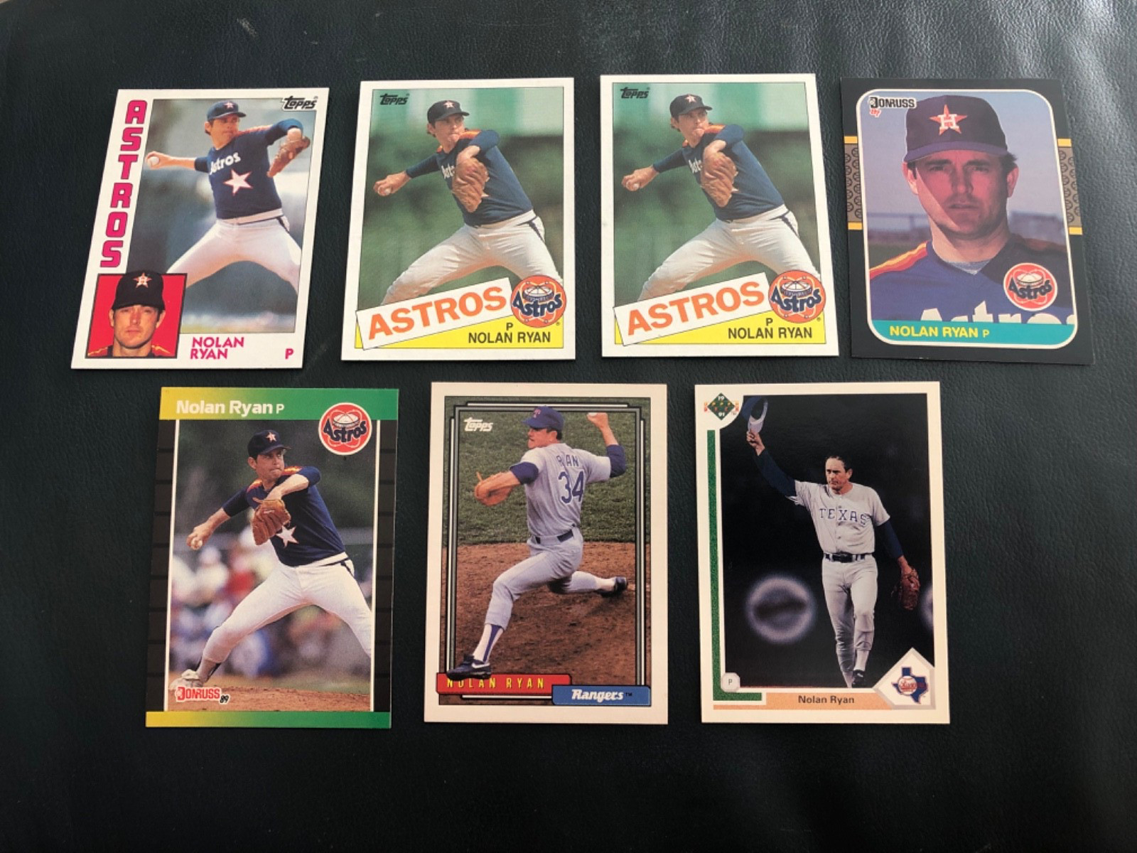 1984-1992 Nolan Ryan lot of 7 NRMT See Details below
