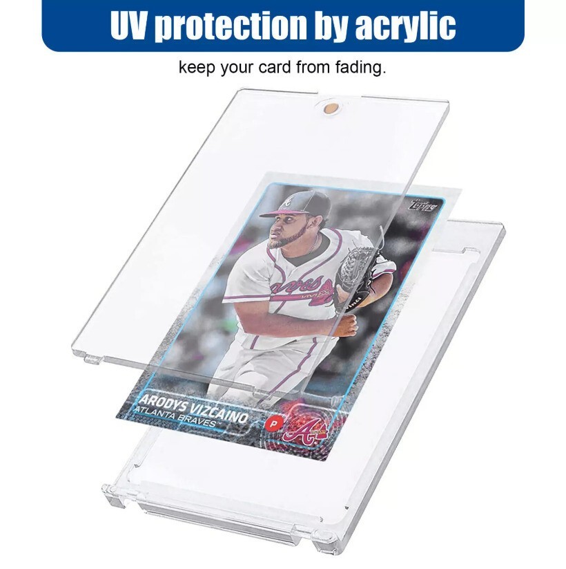 1-100 Pack Magnetic Card Holder 35 55 75 100 130 180 pt One-Touch UV Protection
