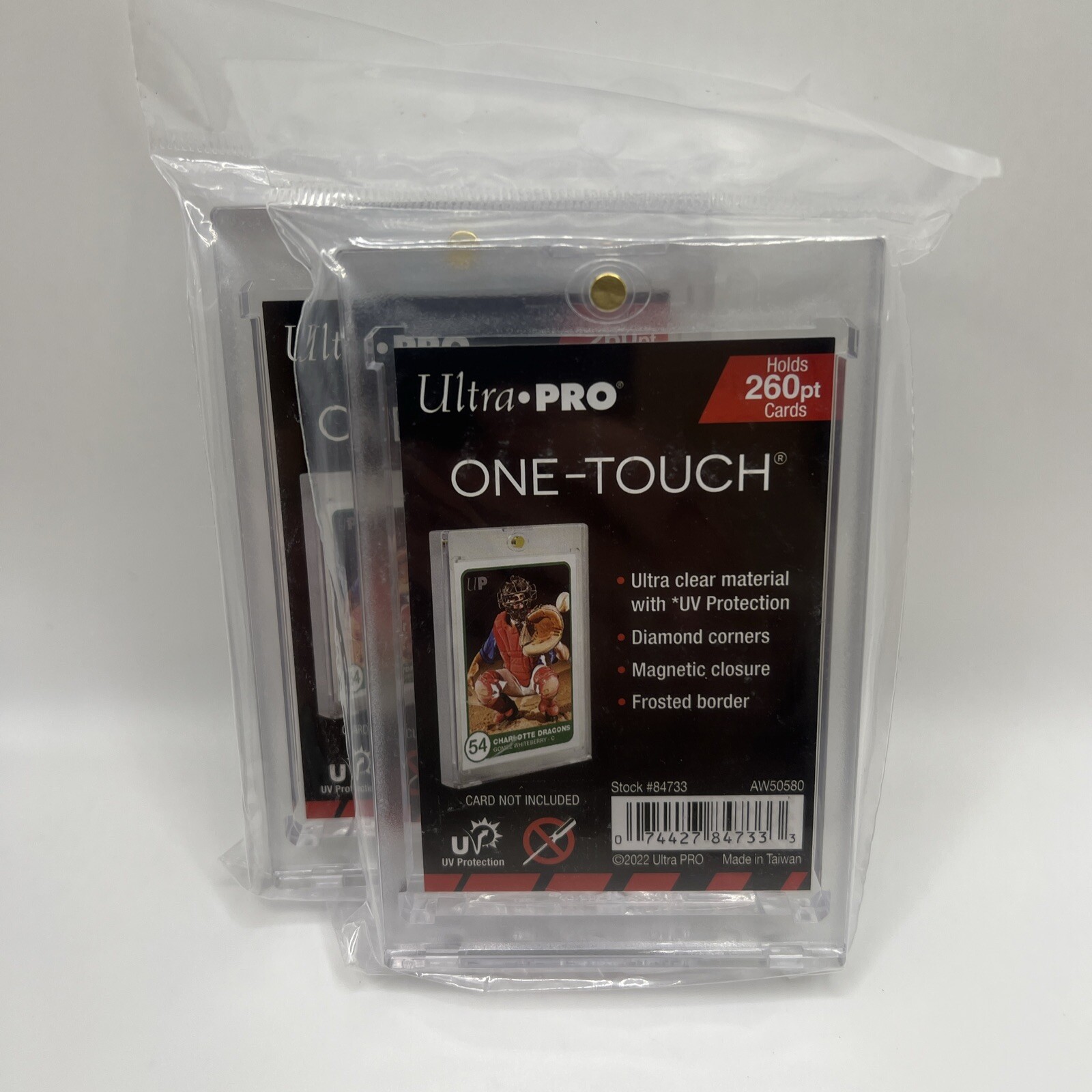 Ultra Pro One-Touch Thick Card 260pt Point Magnetic Card Holder – LOT of 2