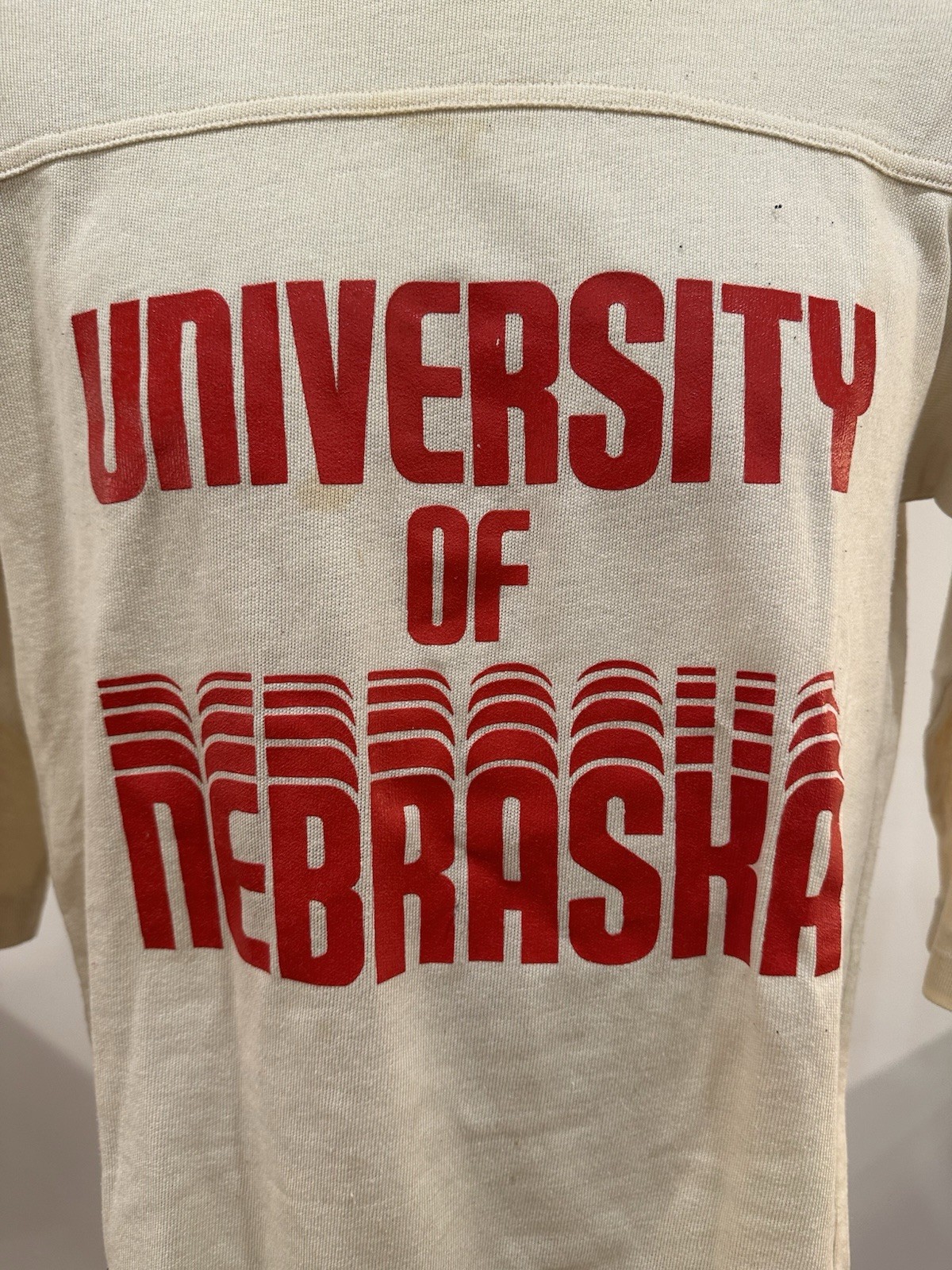 Vintage 1970/1980s University of Nebraska Cornhuskers 3/4 Sleeve Small Artex