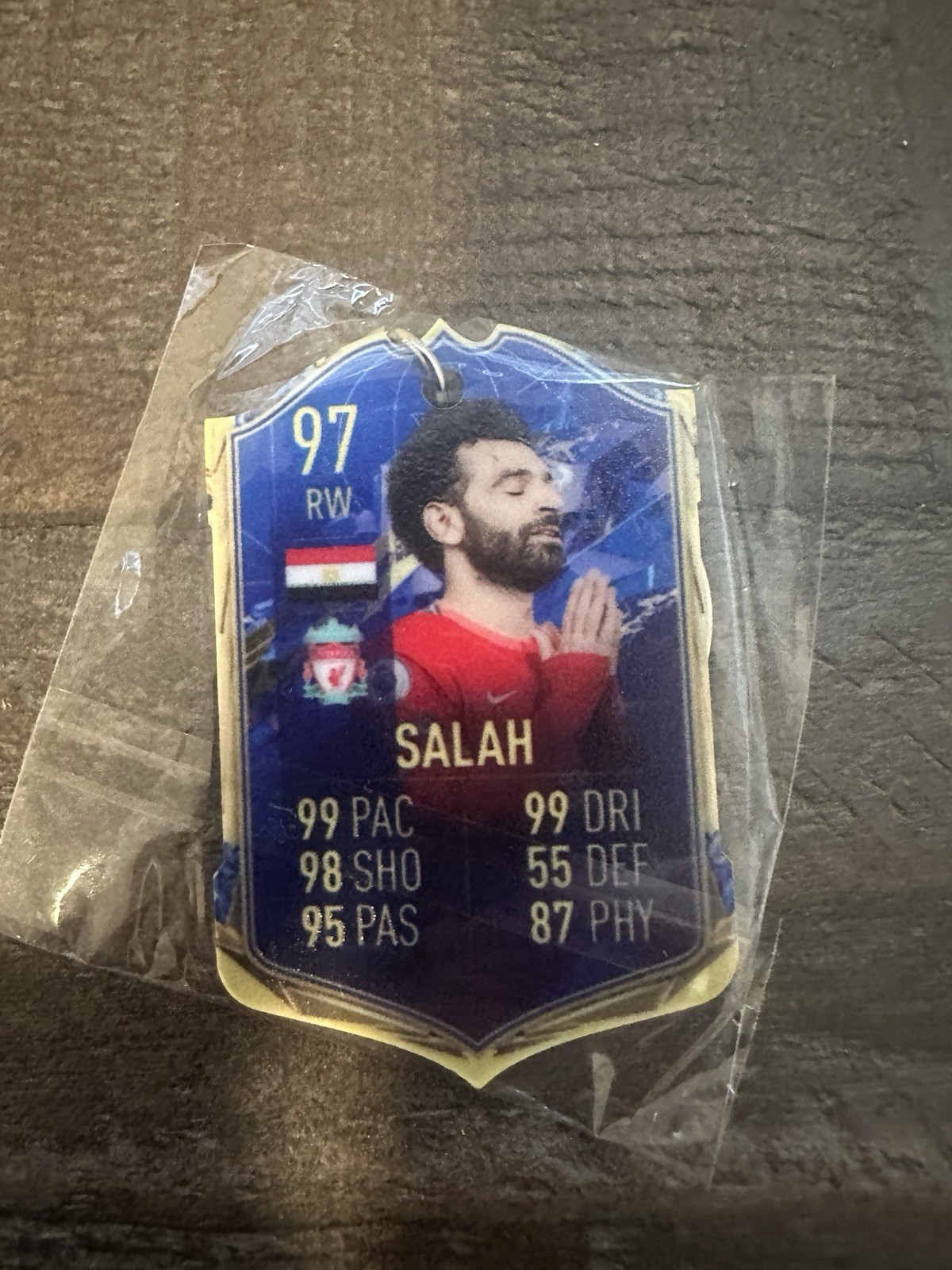 FIFA Trading Card Acrylic Keychain 4.6 cm – Liverpool Mo Salah.