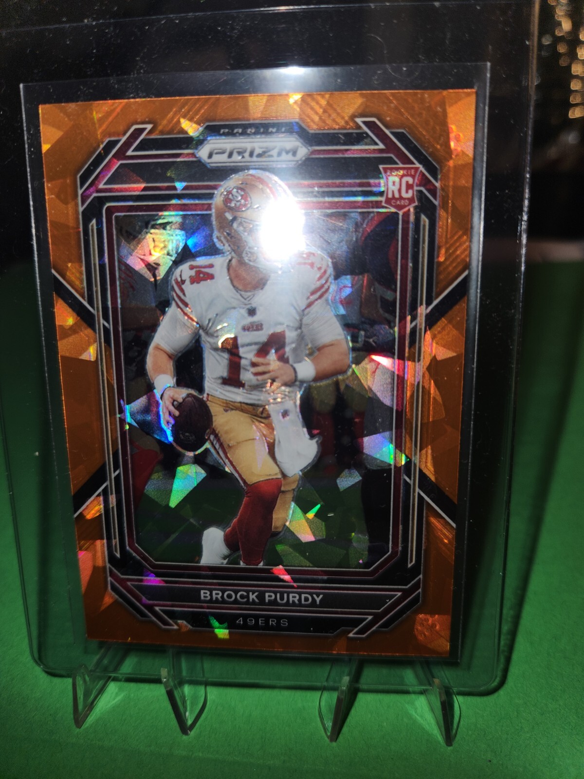49ers 2022 Panini Prizm – Rookie Orange Ice #353 Brock Purdy (RC) Psa Nfl MVP