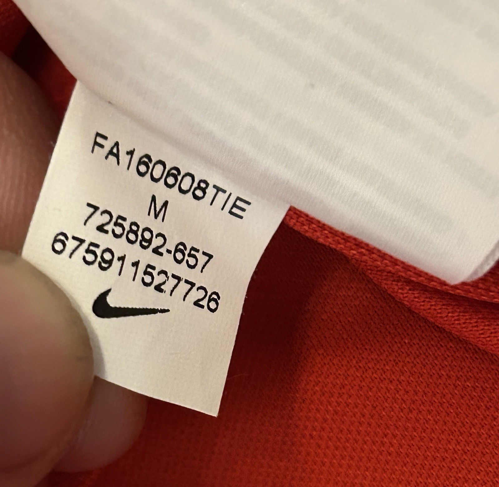 Gibraltar Nike 2012/13 Home Shirt, Size Medium In Very Good Cond