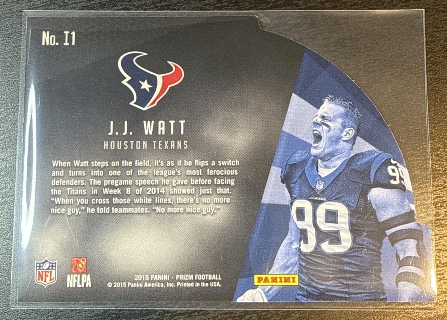 2015 Panini Prizm J.J. Watt #I1 Intros Texans