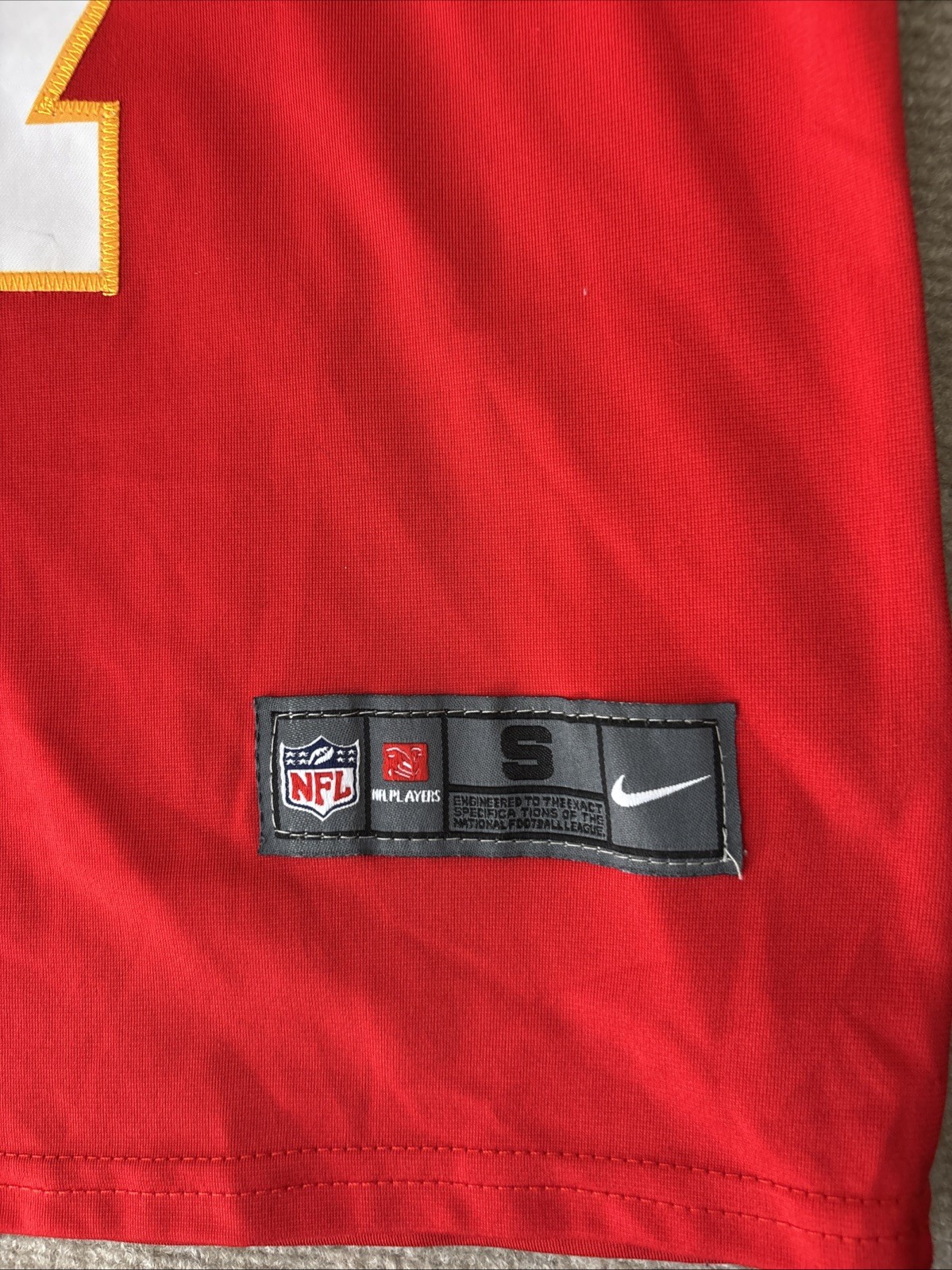Nike Kansas City Chiefs Mecole Hardman Jr Red Jersey Size Men’s Small STITCHED