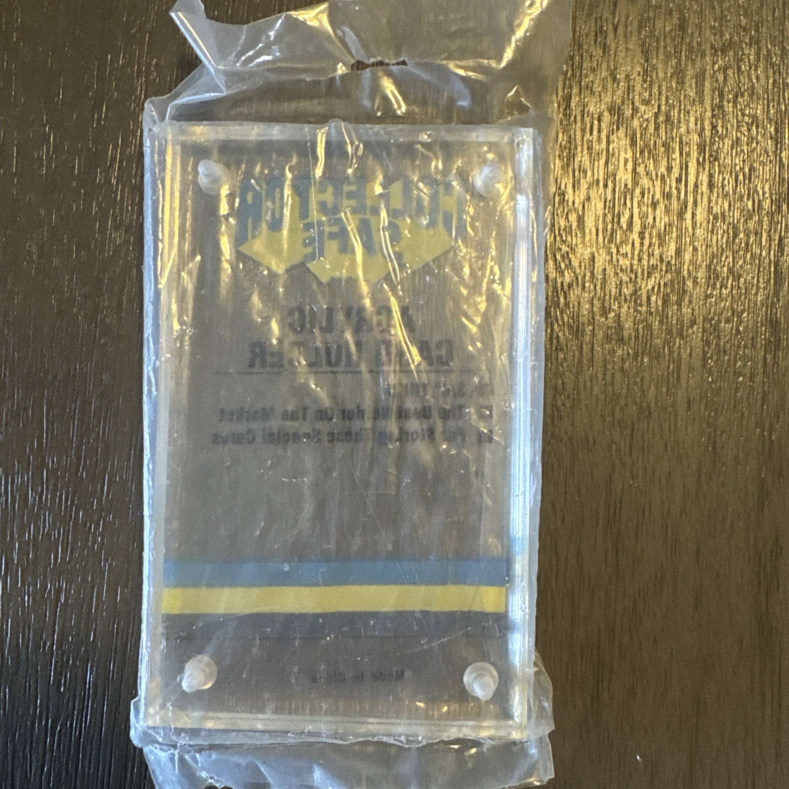 Collector Safe Clear Card Holder 3/4″ Thick #920 w/ 4 Screws NEW